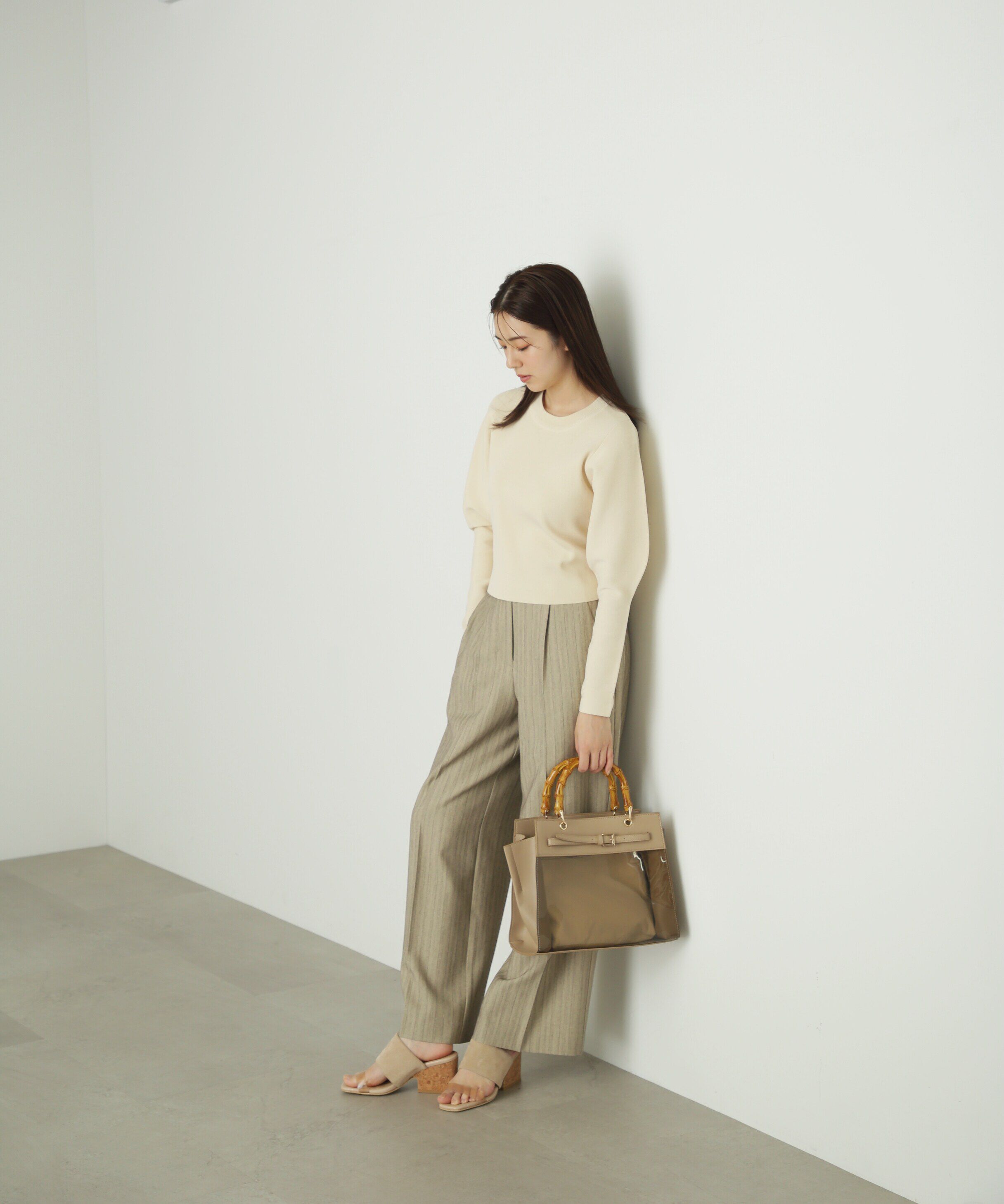  「[Sシリーズ対応商品]センタープレスワイドパンツ」|その他|