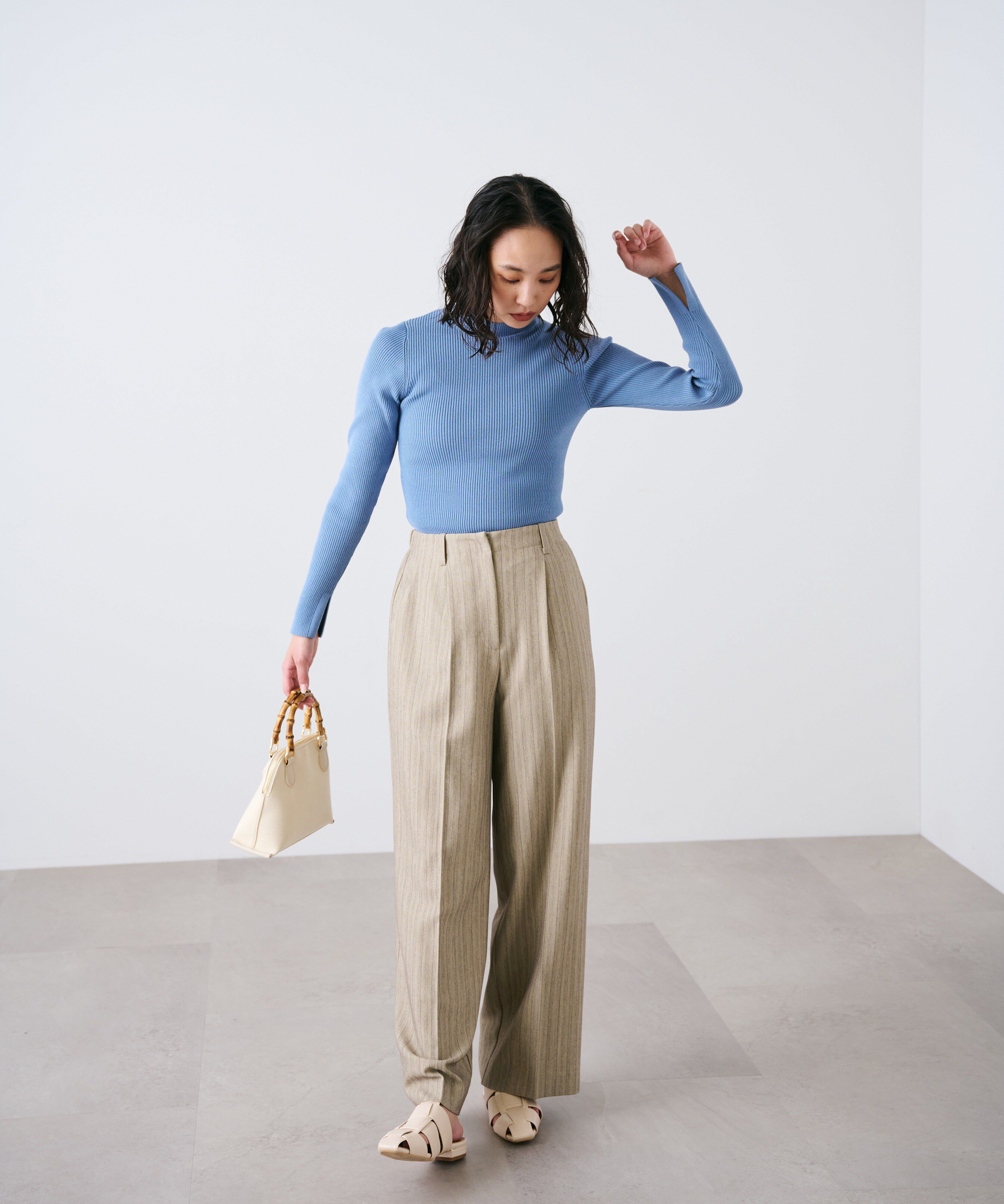  「[Sシリーズ対応商品]センタープレスワイドパンツ」|その他|