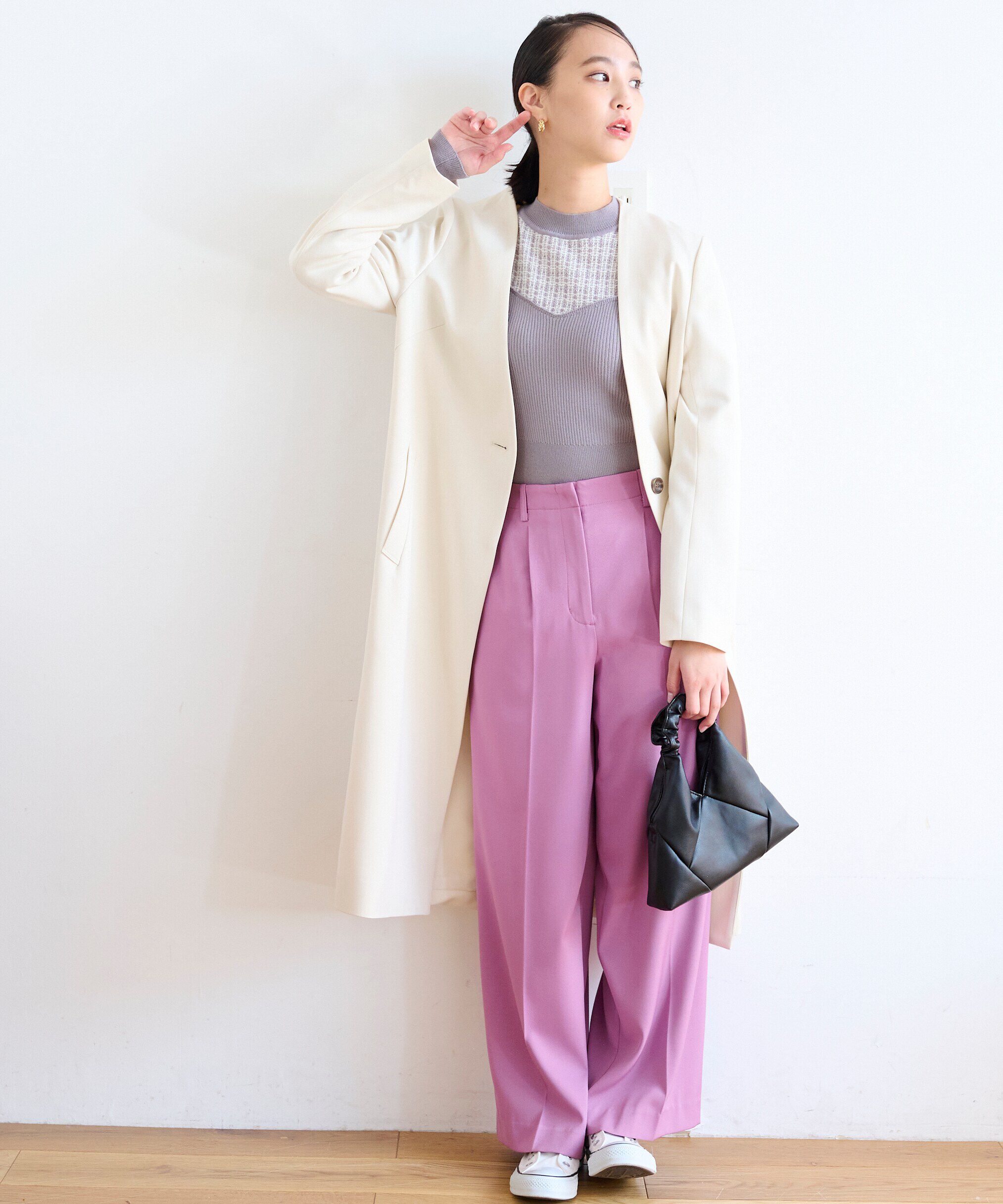  「[Sシリーズ対応商品]センタープレスワイドパンツ」|その他|