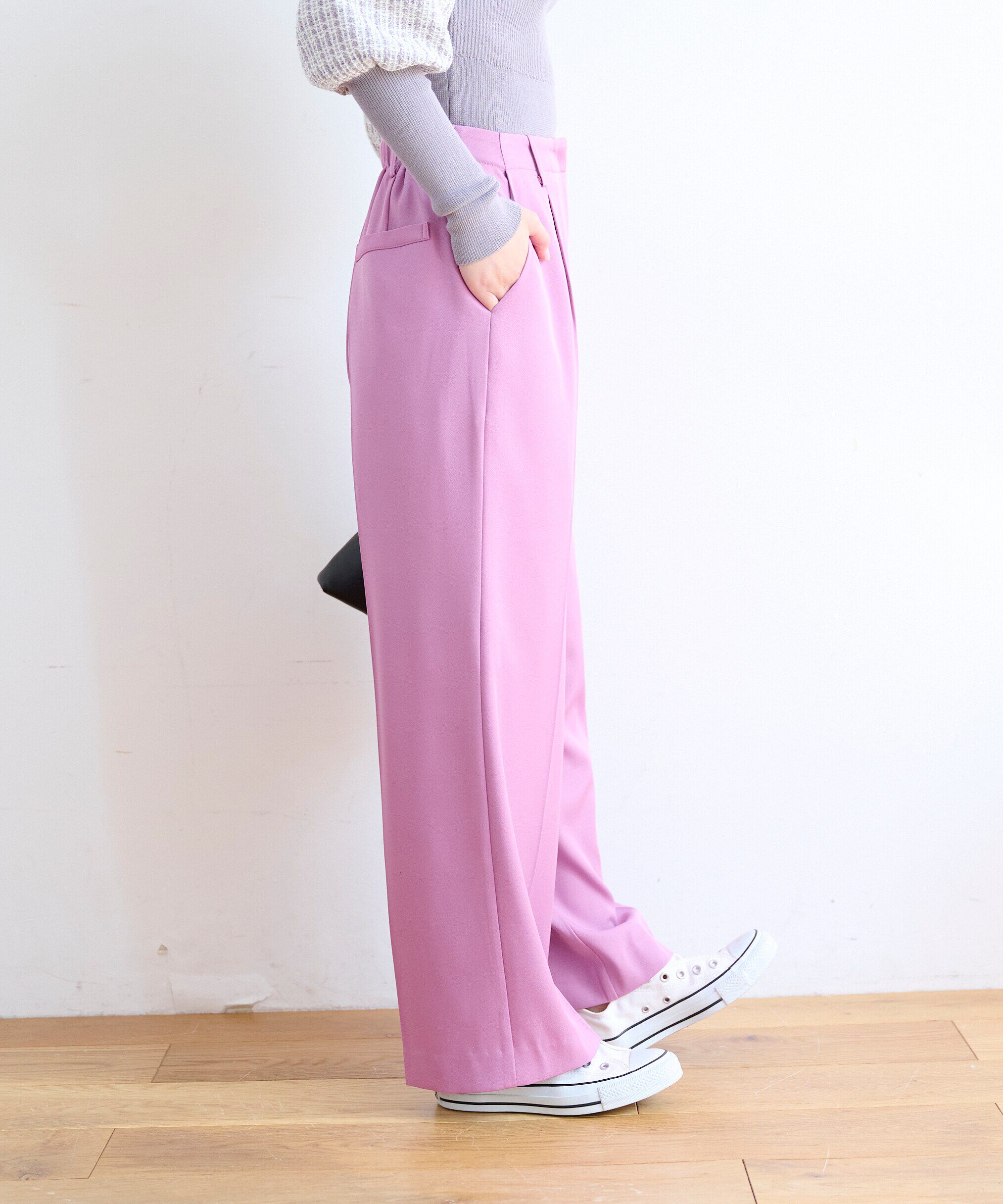  「[Sシリーズ対応商品]センタープレスワイドパンツ」|その他|