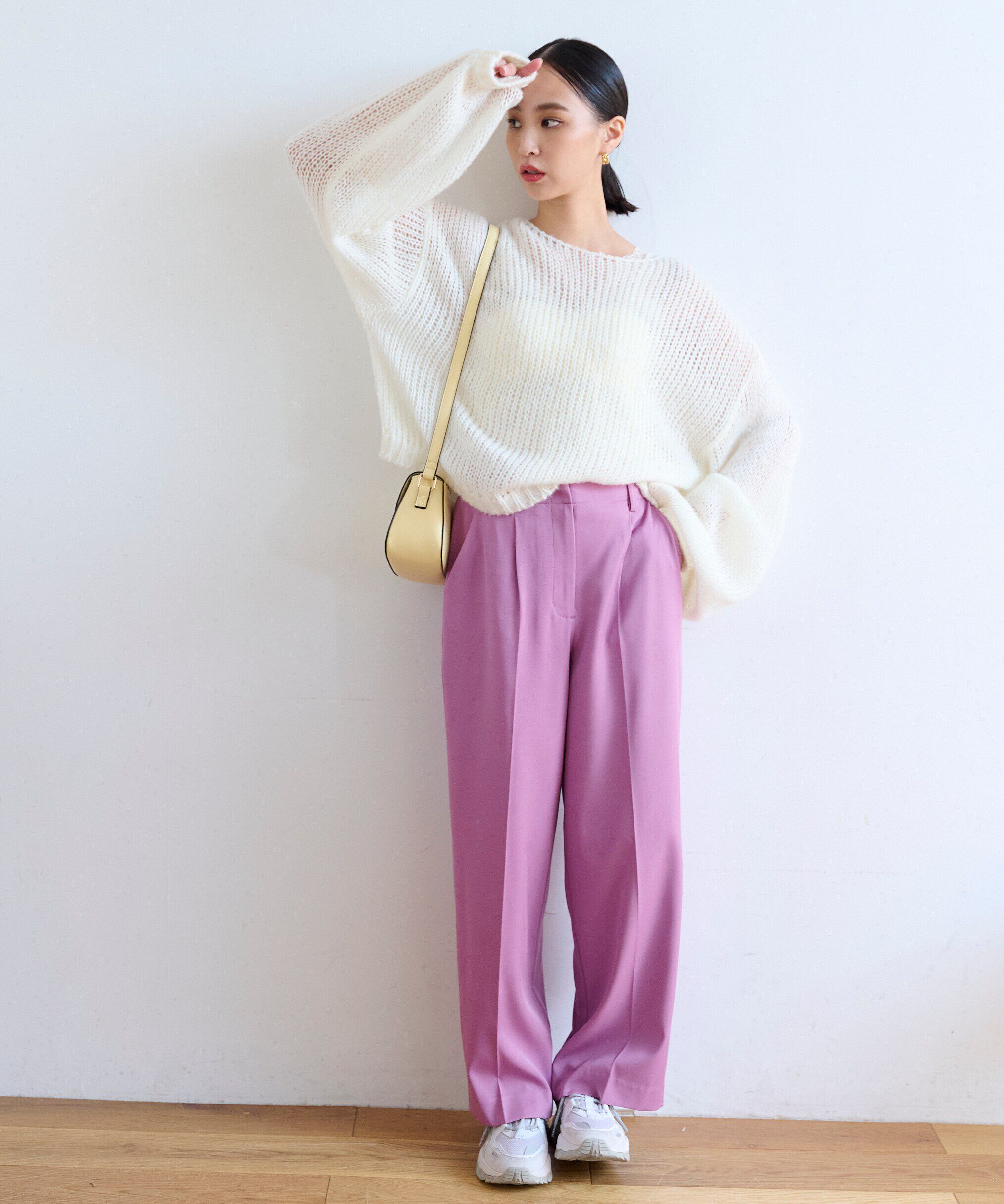  「[Sシリーズ対応商品]センタープレスワイドパンツ」|その他|