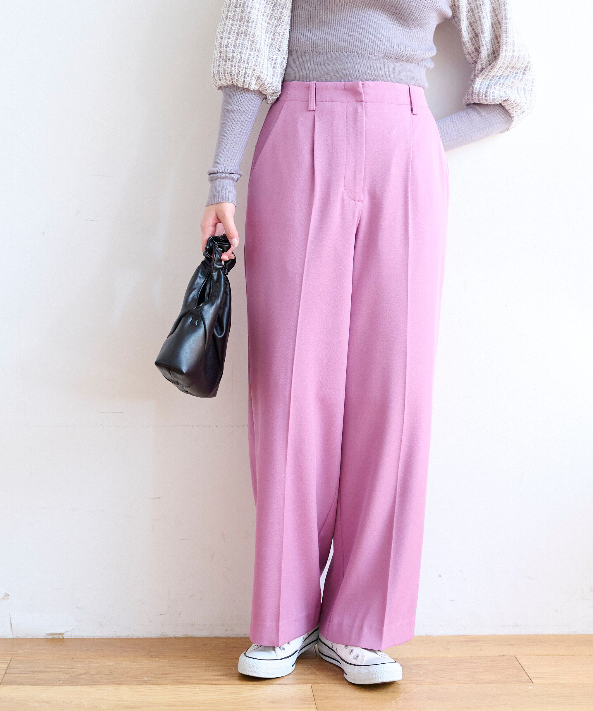  「[Sシリーズ対応商品]センタープレスワイドパンツ」|その他|