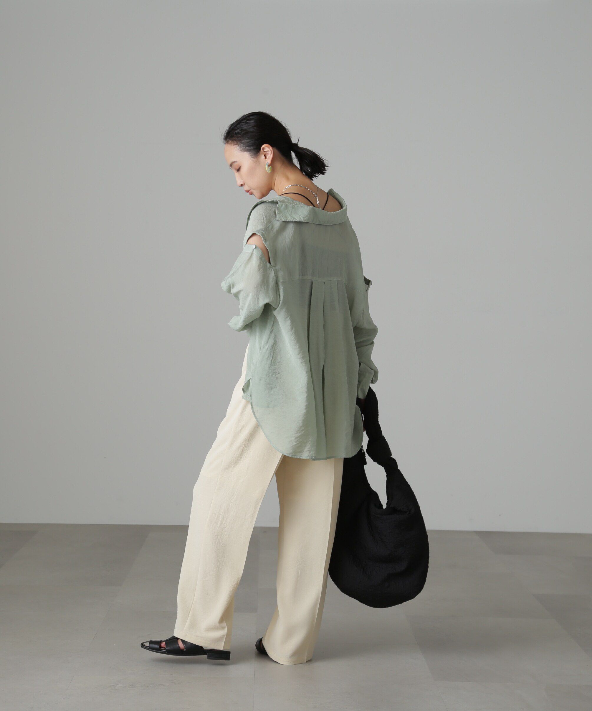  「[Sシリーズ対応商品]フロントベルトリラックスストレートパンツ」|その他|