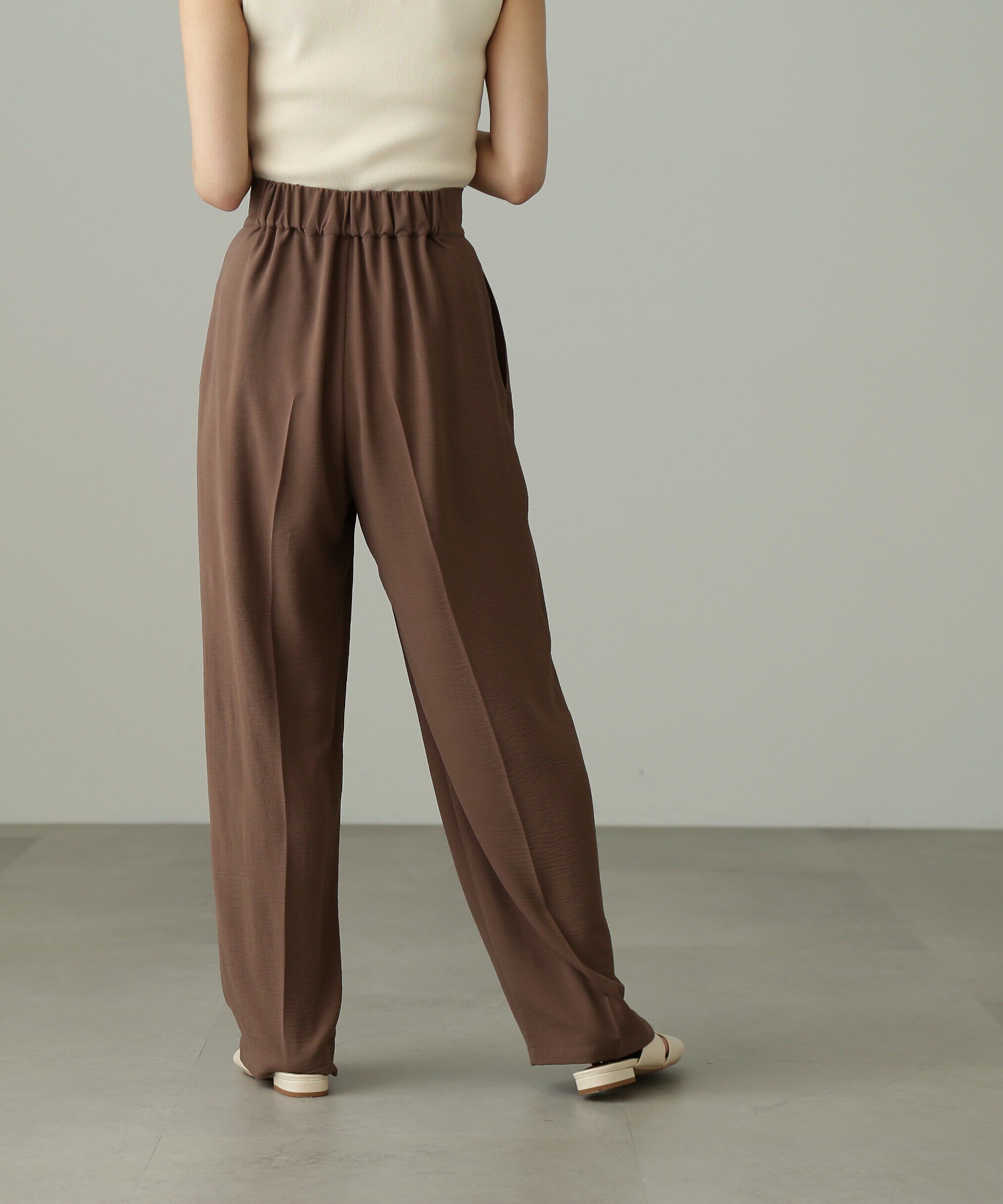  「[Sシリーズ対応商品]フロントベルトリラックスストレートパンツ」|その他|