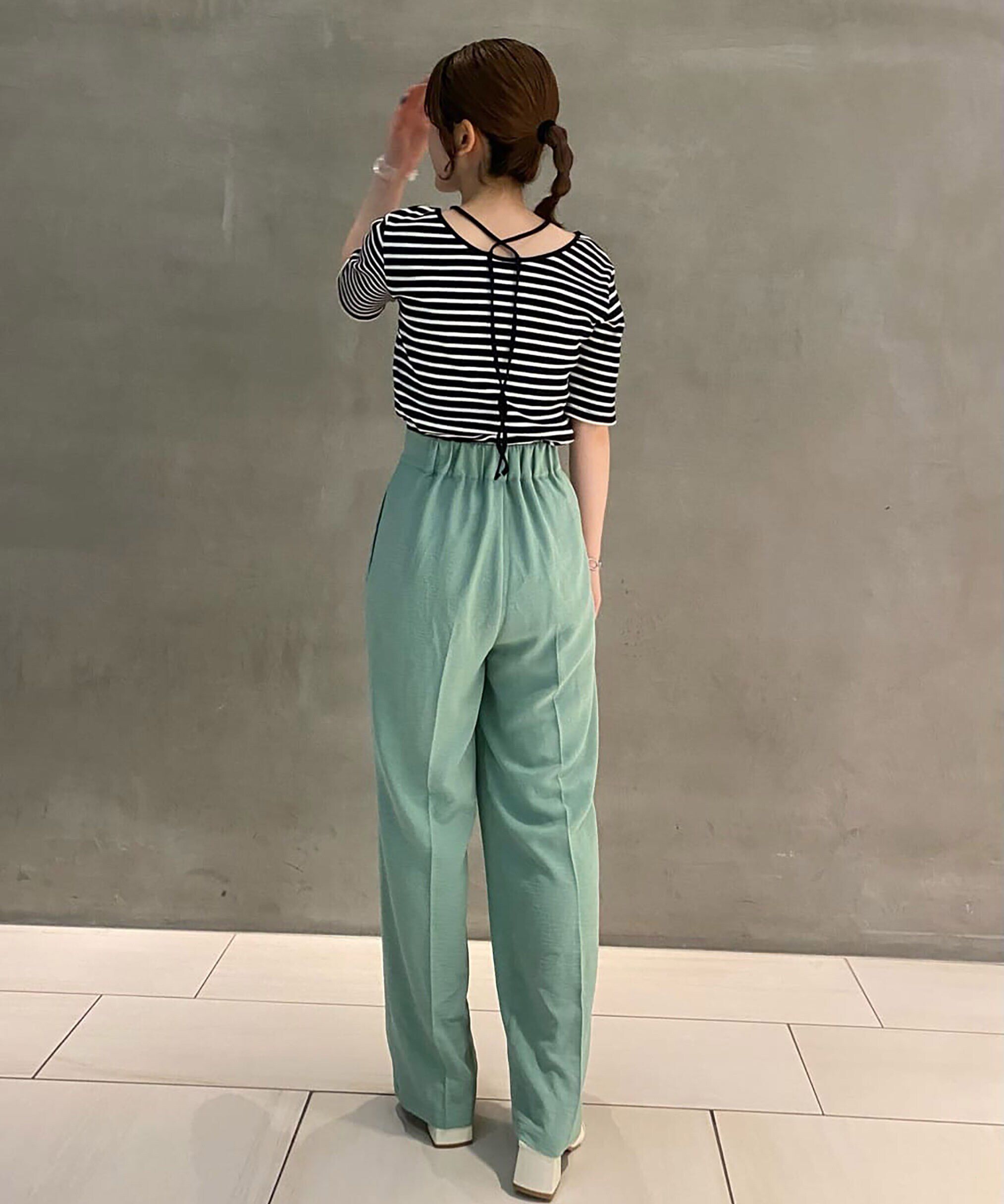  「[Sシリーズ対応商品]フロントベルトリラックスストレートパンツ」|その他|