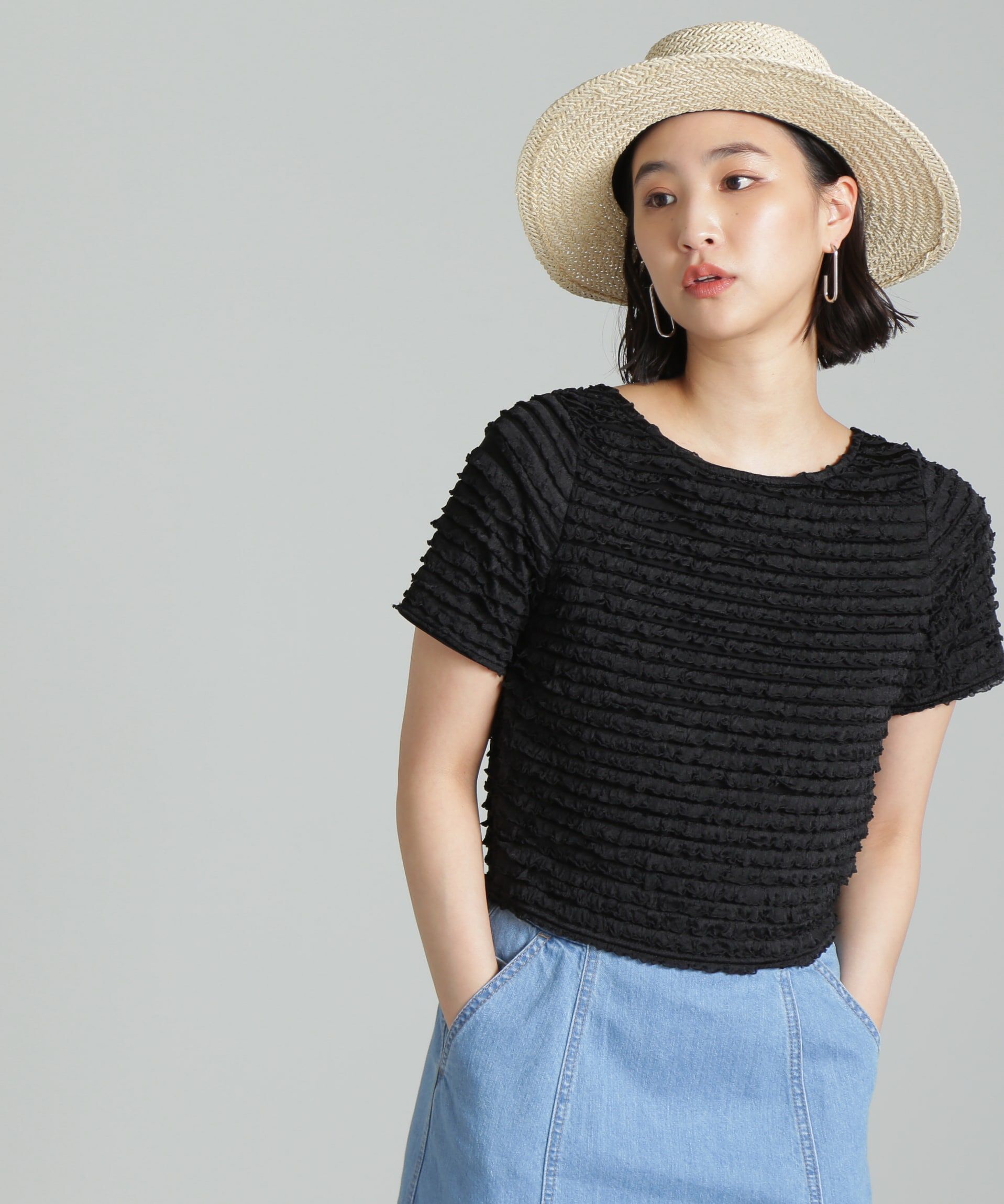  「メローフリルカットソー」|Tシャツ・カットソー|