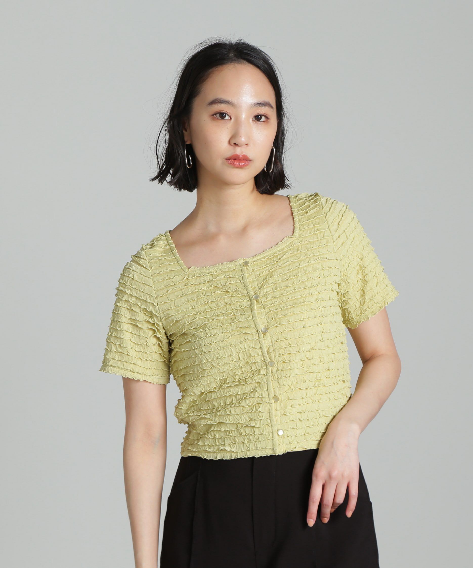  「メローフリルカットソー」|Tシャツ・カットソー|