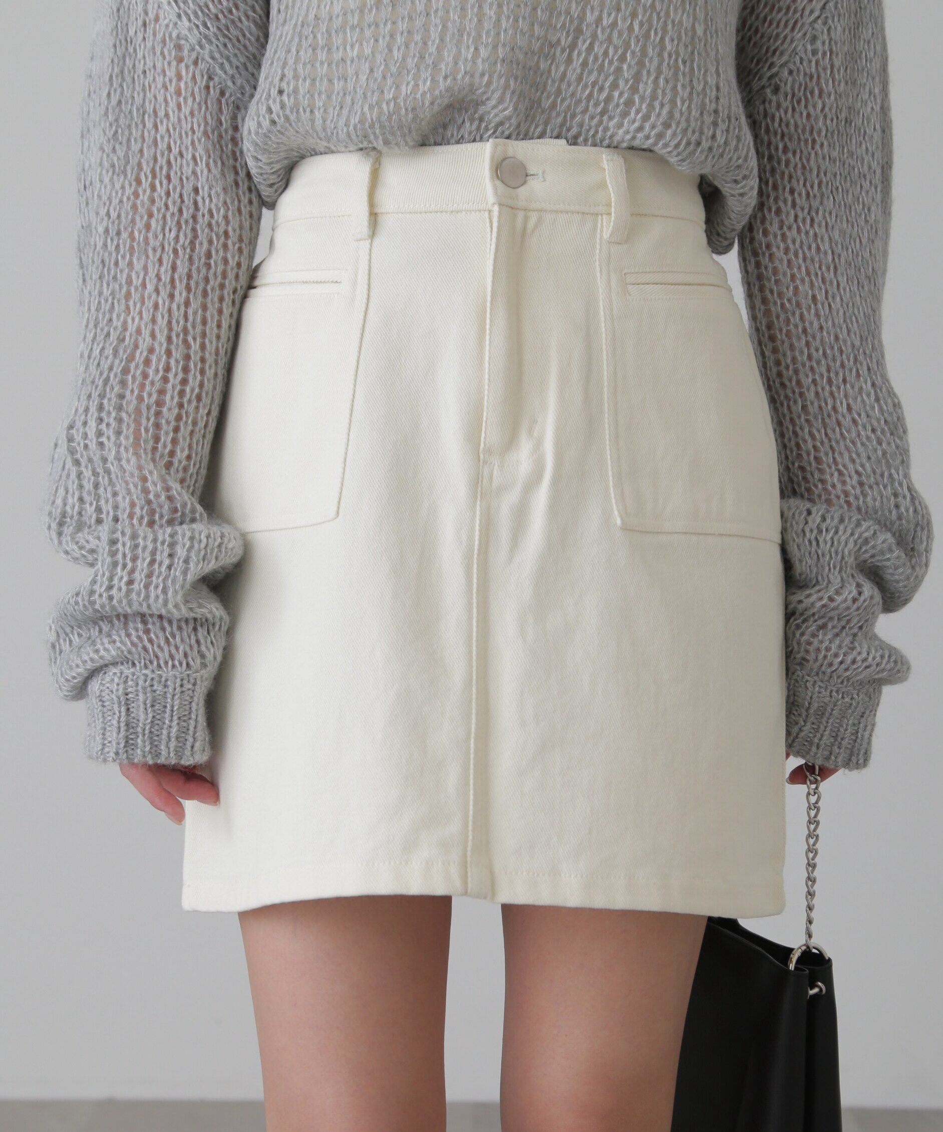  「フロントポケットミニスカート」|スカート|オフ