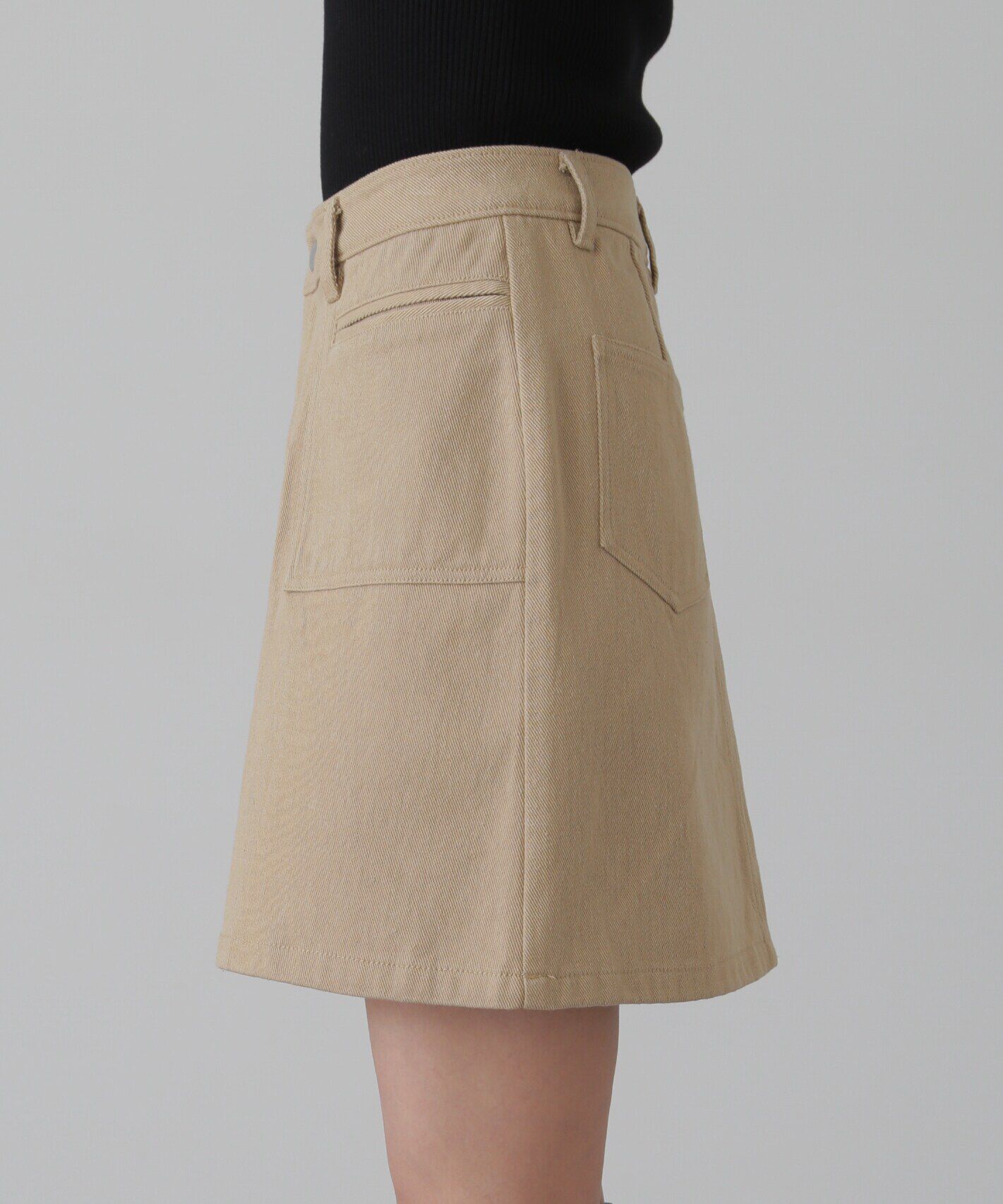  「フロントポケットミニスカート」|スカート|