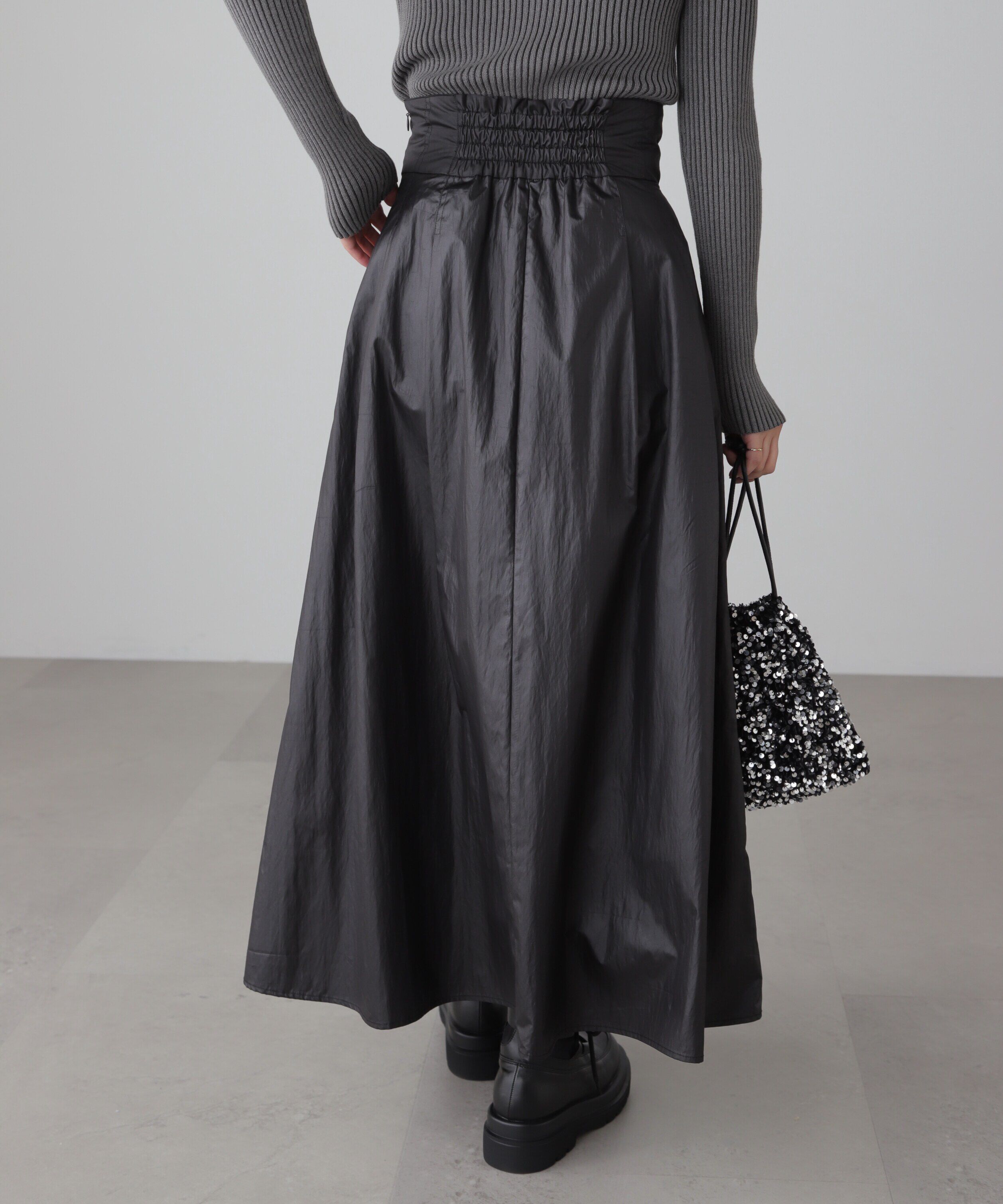  「ハイウエストタックスカート」|スカート|