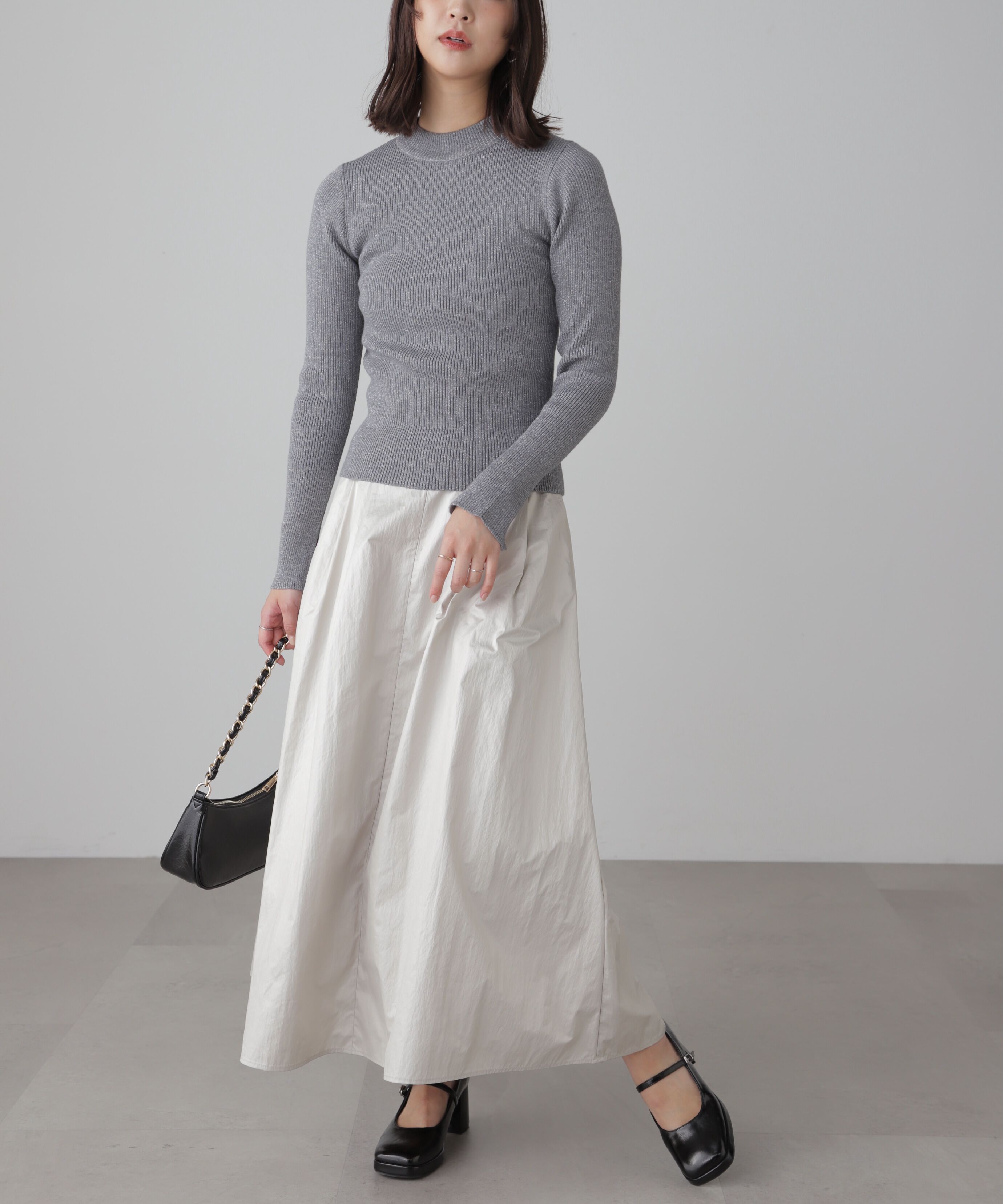  「ハイウエストタックスカート」|スカート|