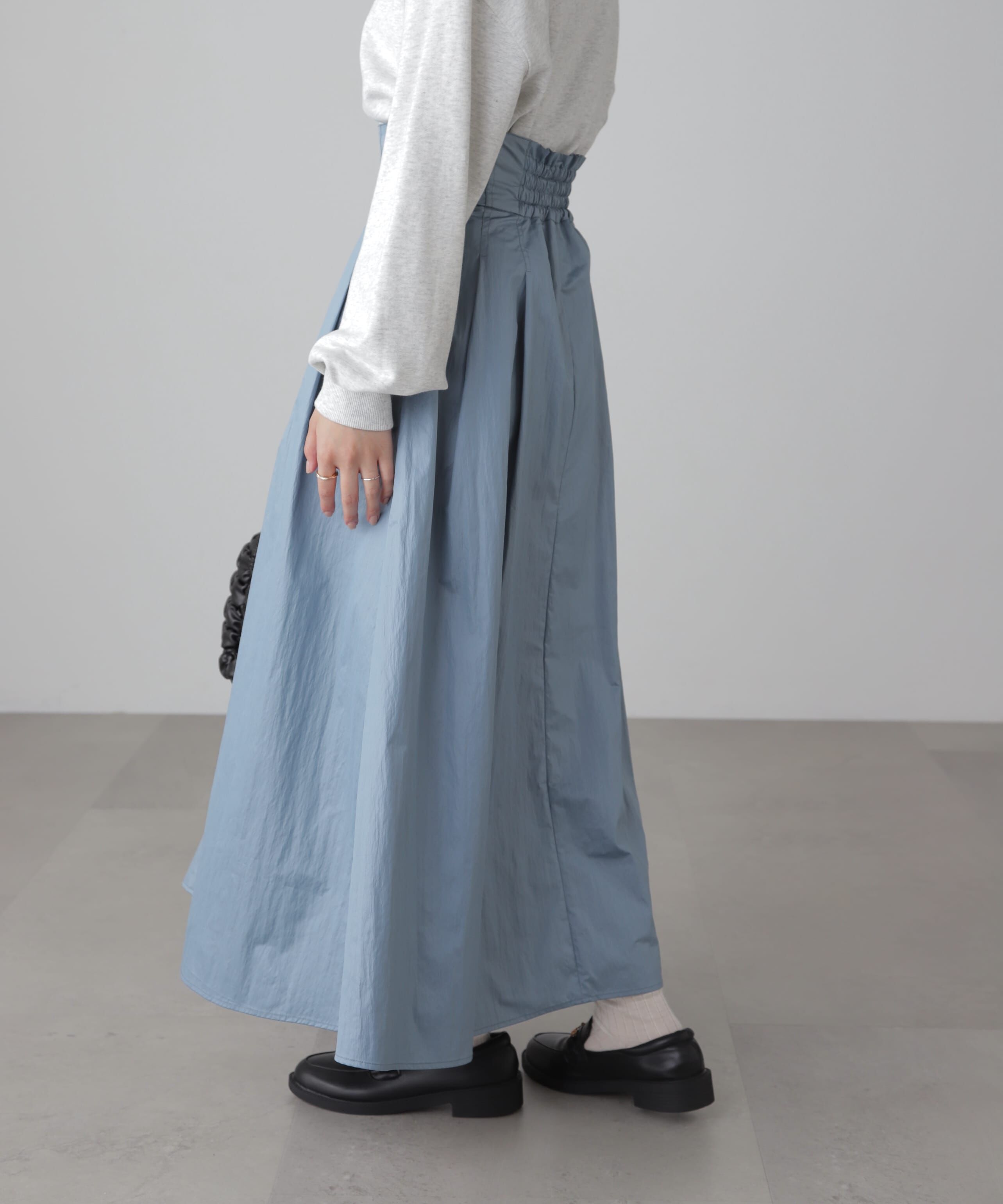  「ハイウエストタックスカート」|スカート|