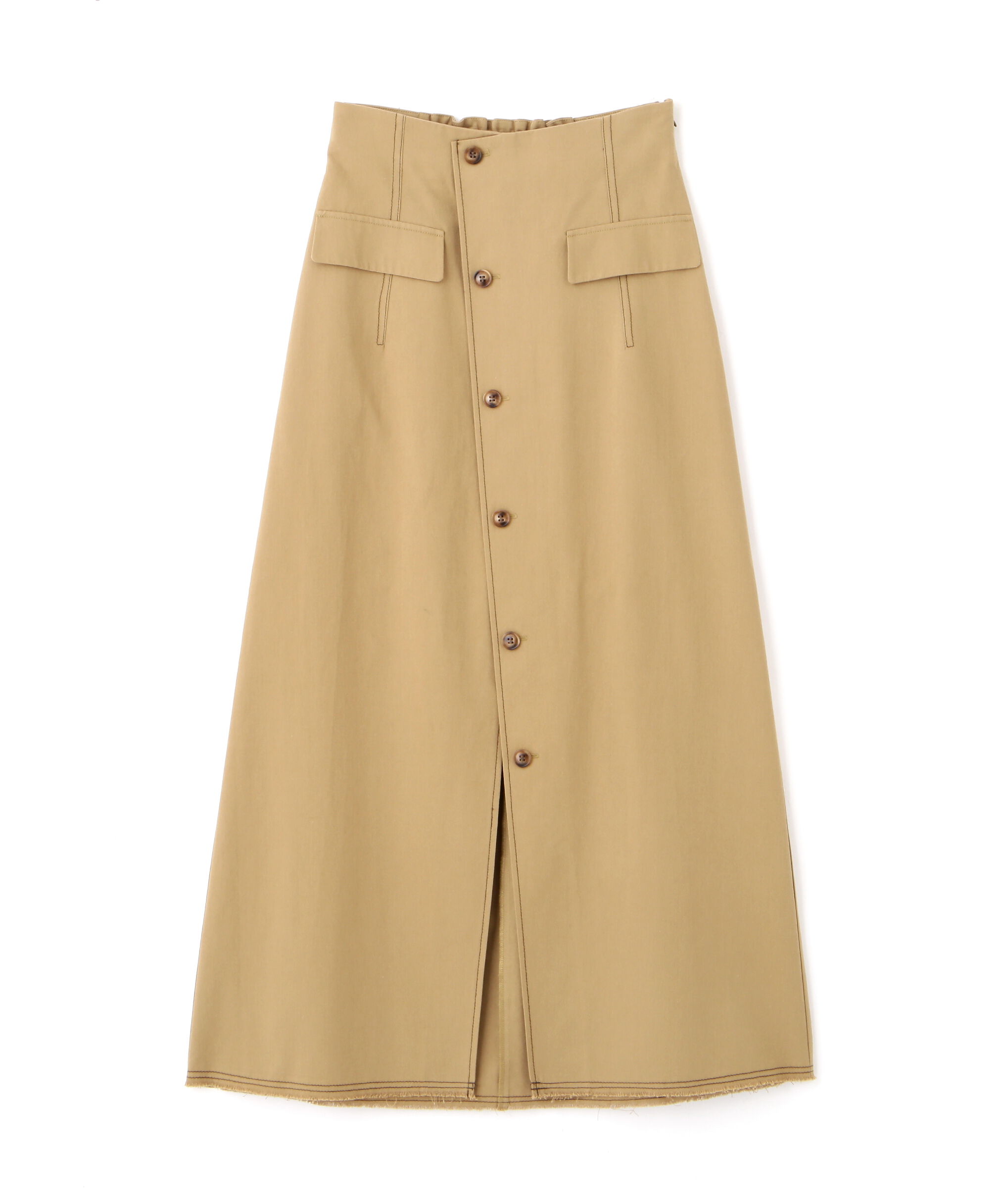  「〈セットアップ対応〉アクセントボタンフレアスカート」|スカート|