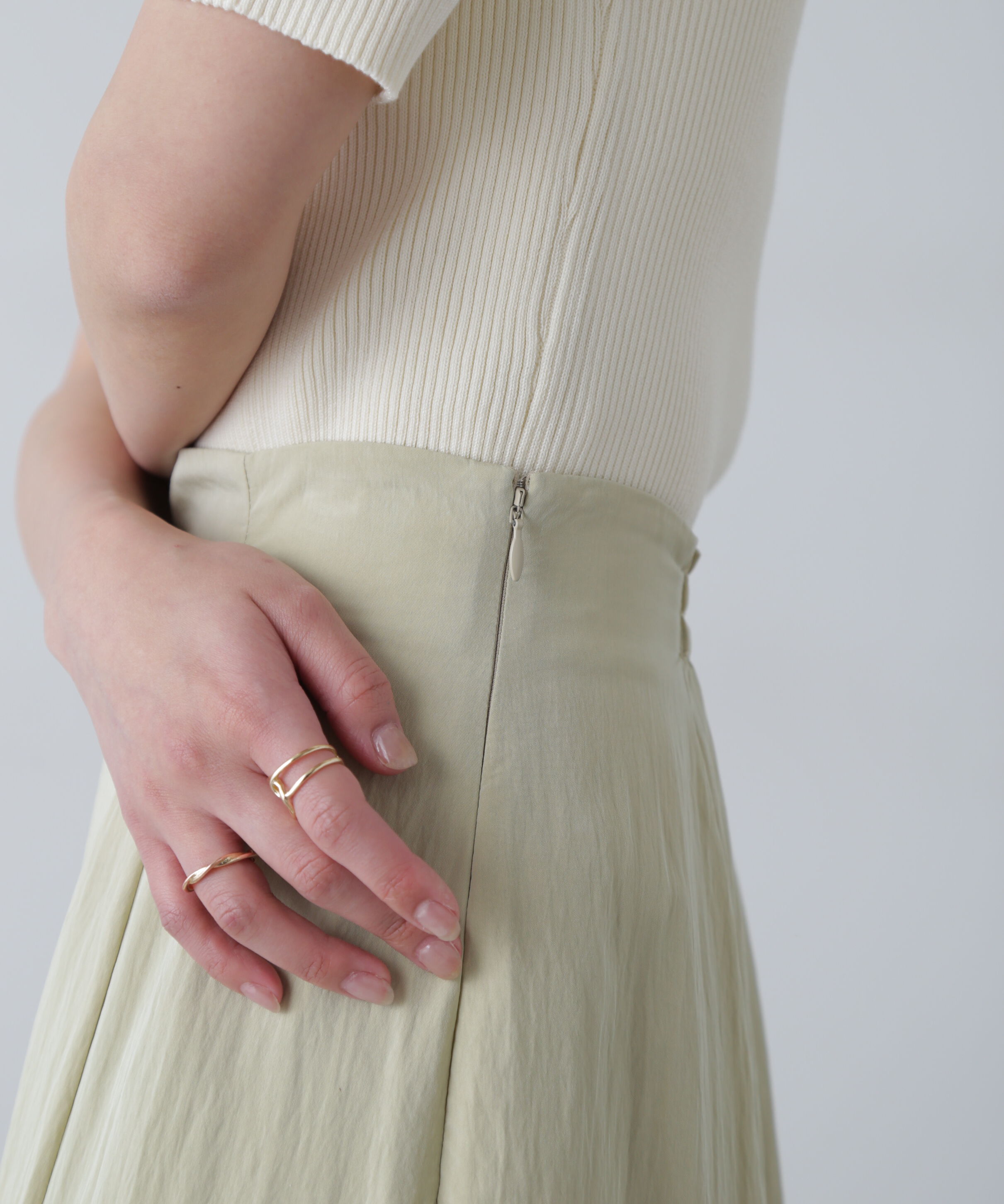  「パネルラッフルフリルマーメイドスカート」|スカート|