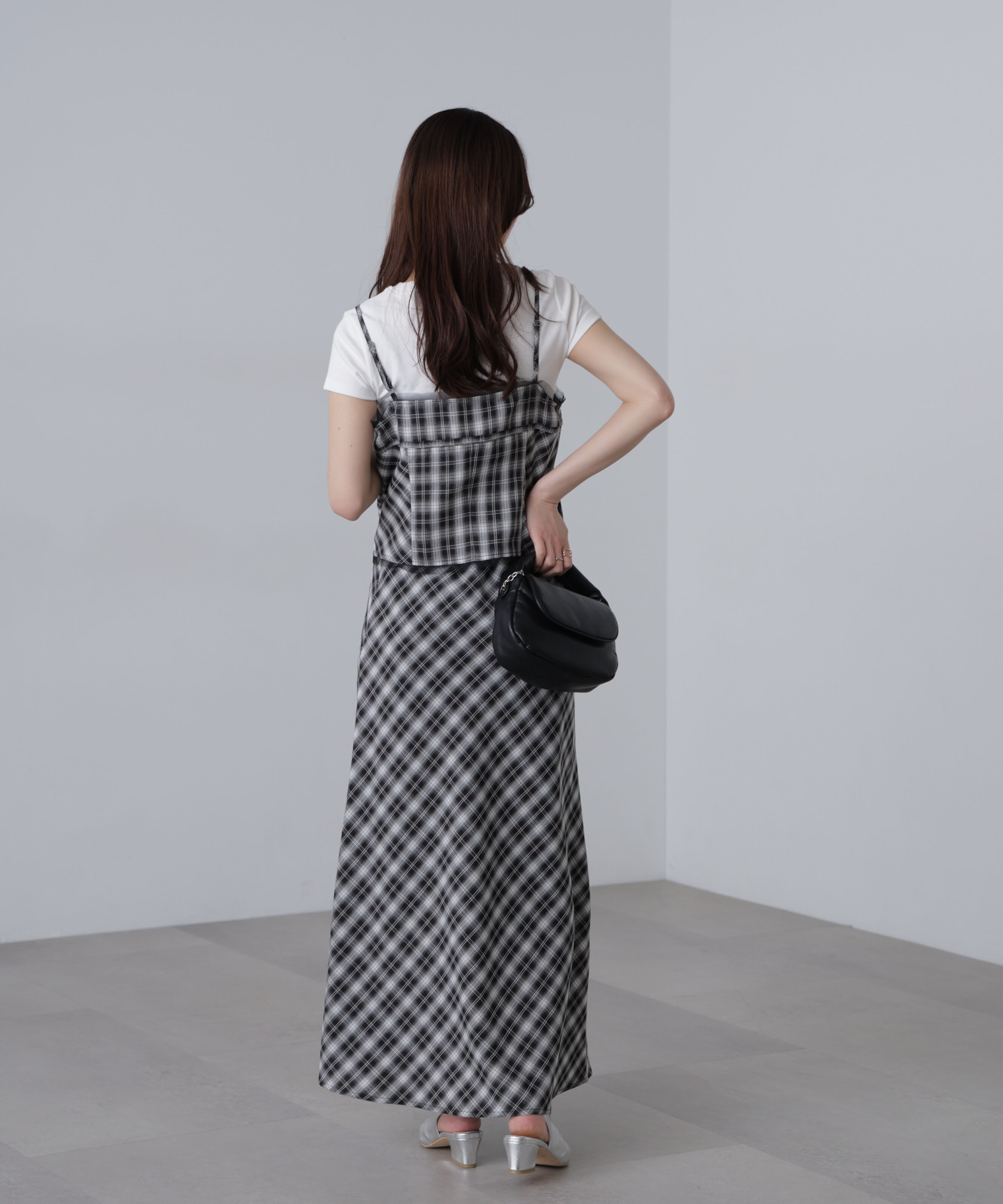  「〈セットアップ対応〉チェック柄バイアススカート」|スカート|