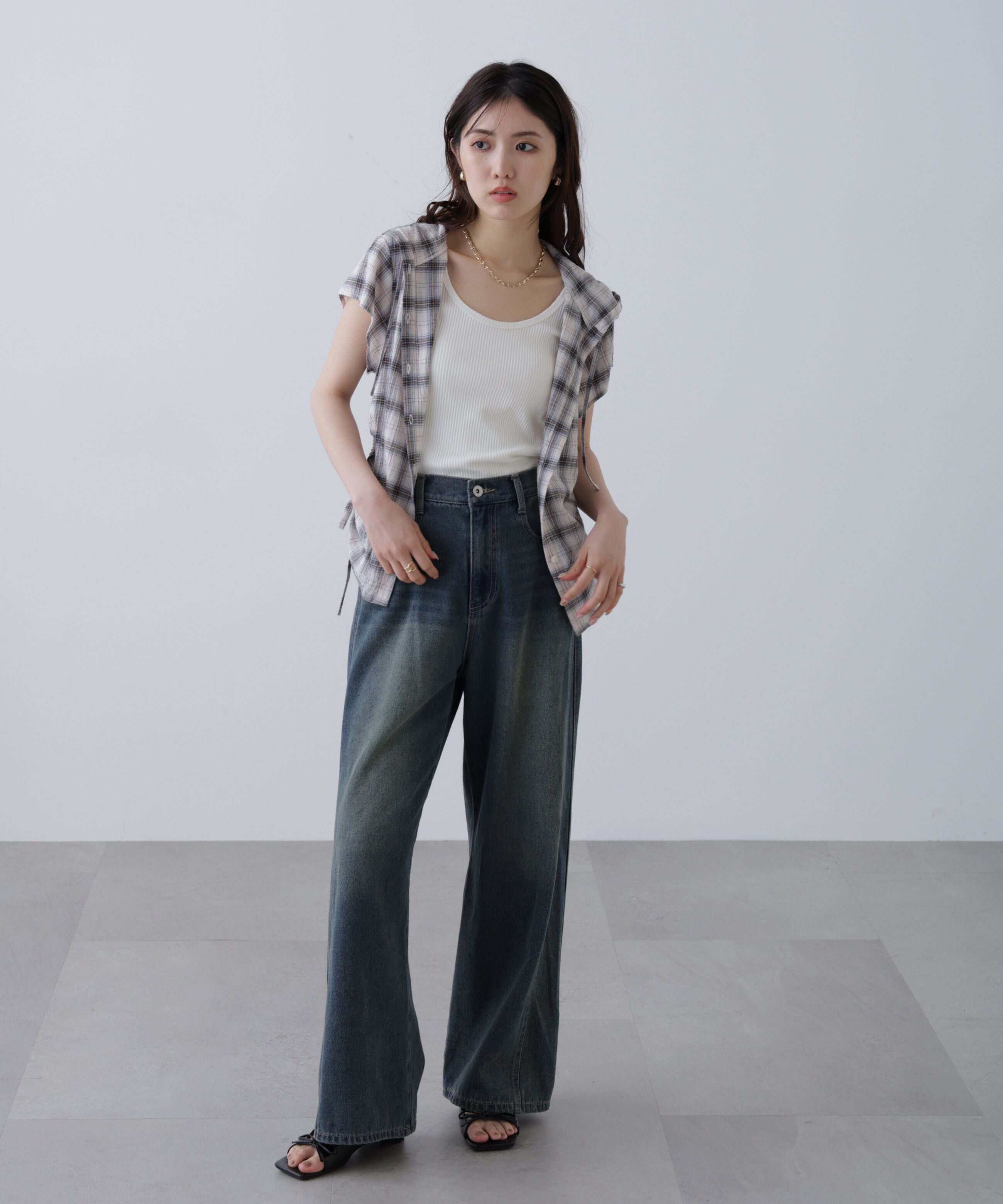  「テレコタンクトップ」|Tシャツ・カットソー|