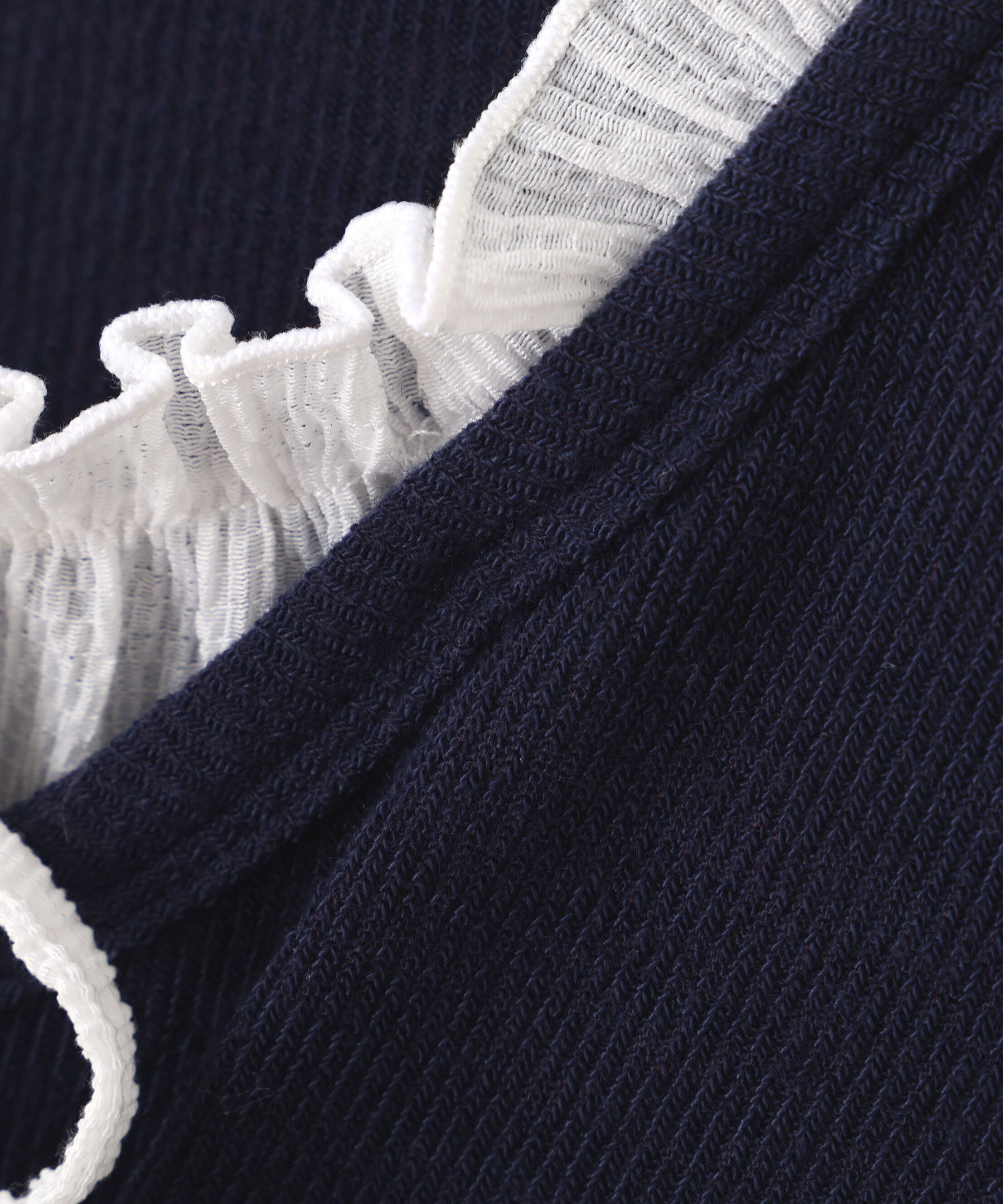  「レイヤード風フリルリボンカットソー」|Tシャツ・カットソー|