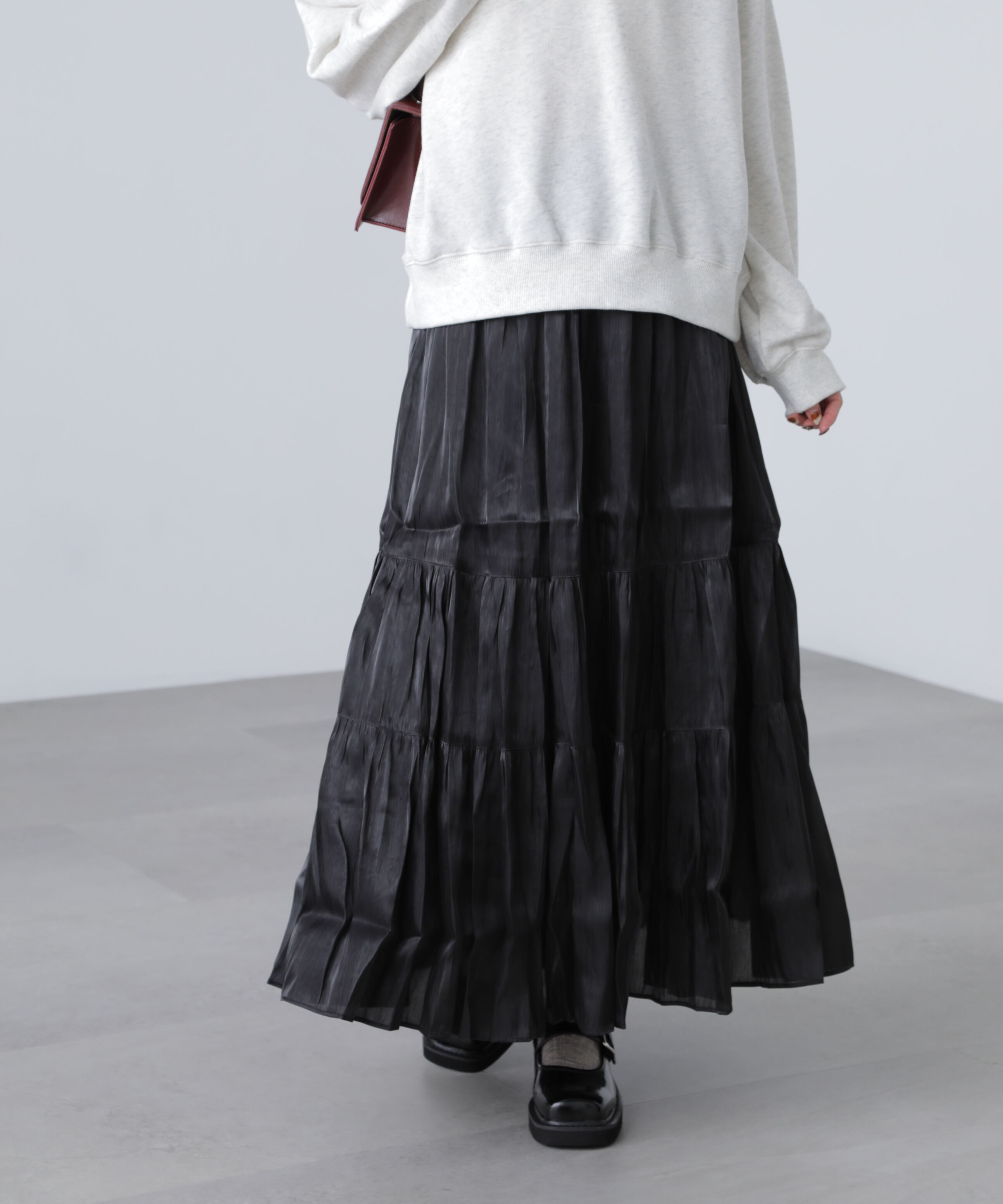  「シャイニーティアードスカート」|スカート|