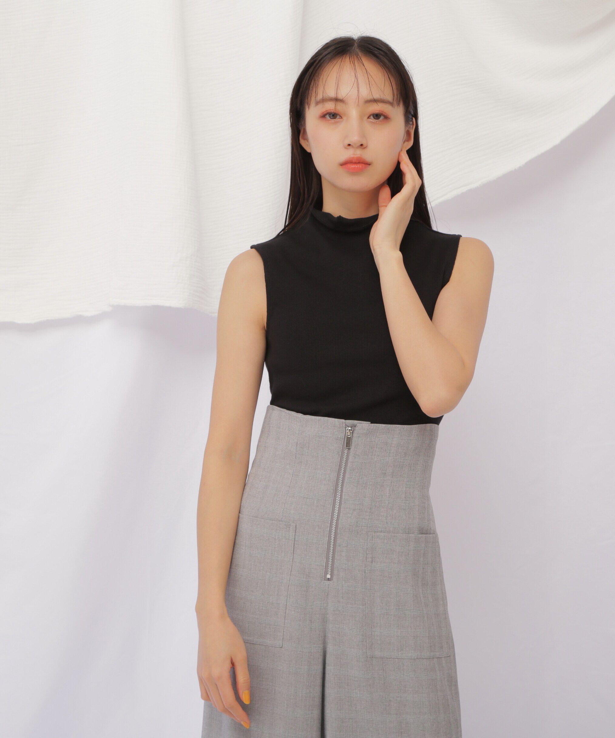  「《JILL by BASIC》スタンドネックタンク」|Tシャツ・カットソー|