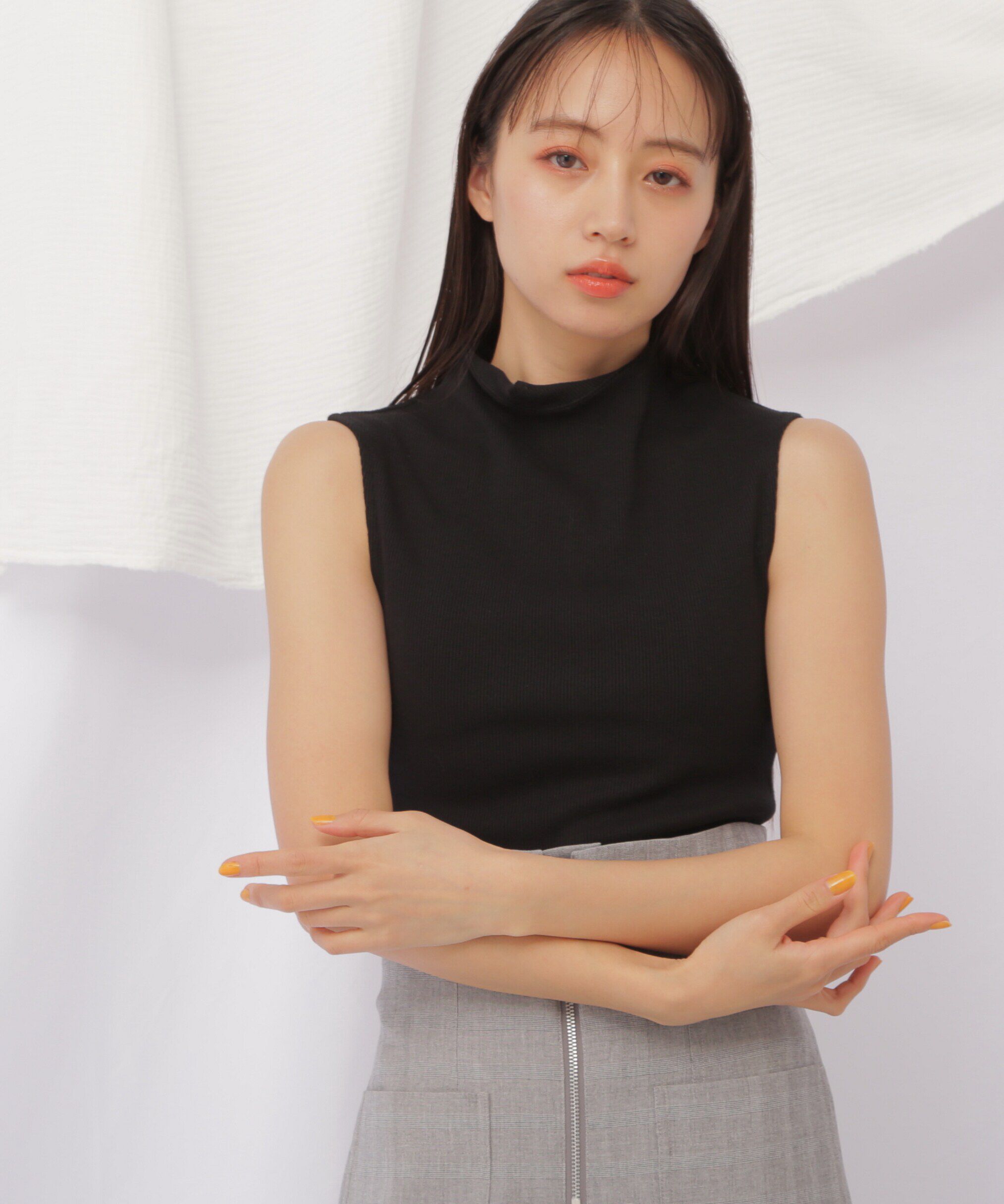  「《JILL by BASIC》スタンドネックタンク」|Tシャツ・カットソー|