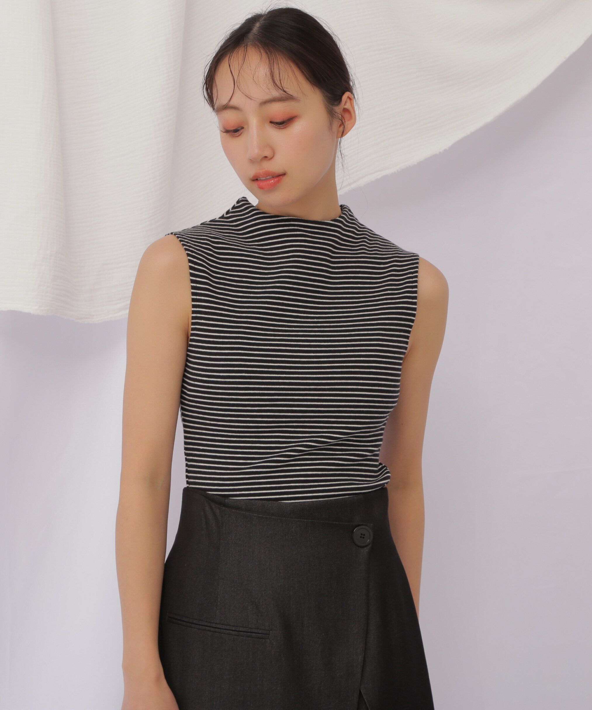  「《JILL by BASIC》スタンドネックタンク」|Tシャツ・カットソー|