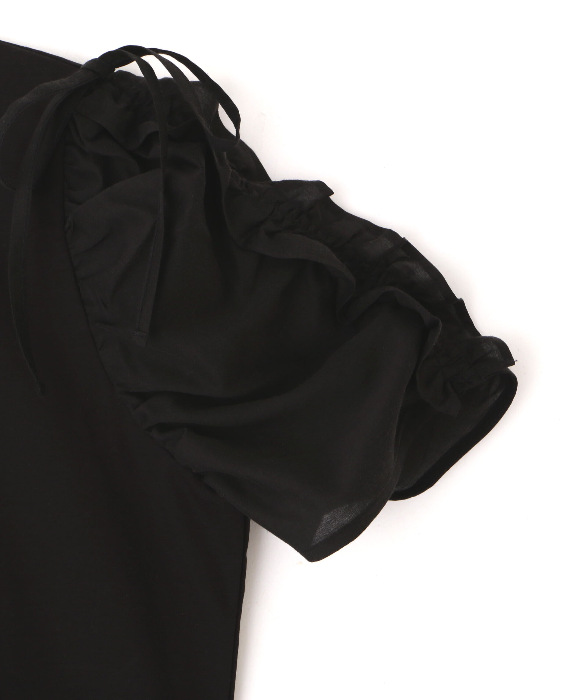  「袖ボリュームリボンTシャツ」|Tシャツ・カットソー|