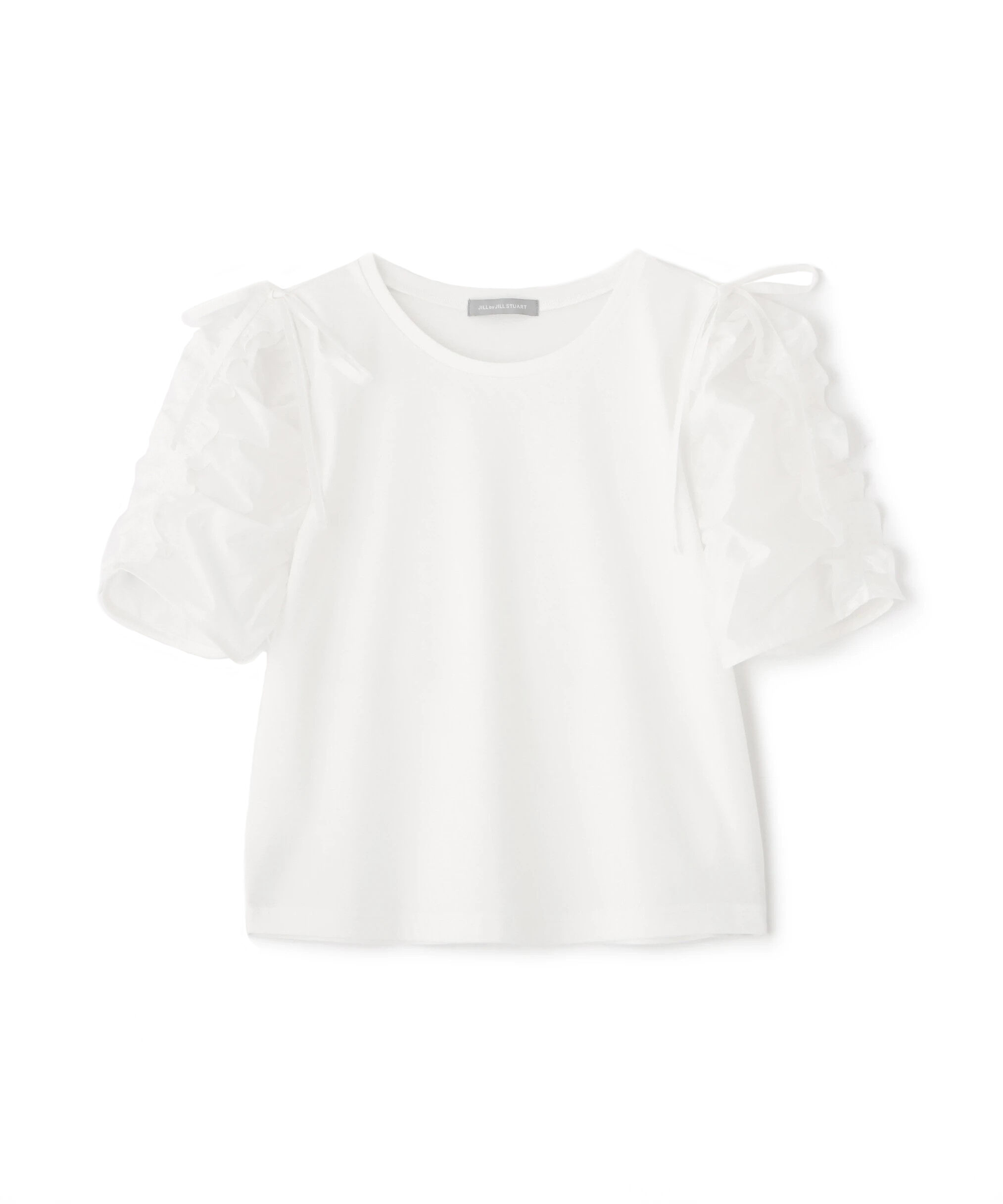  「袖ボリュームリボンTシャツ」|Tシャツ・カットソー|