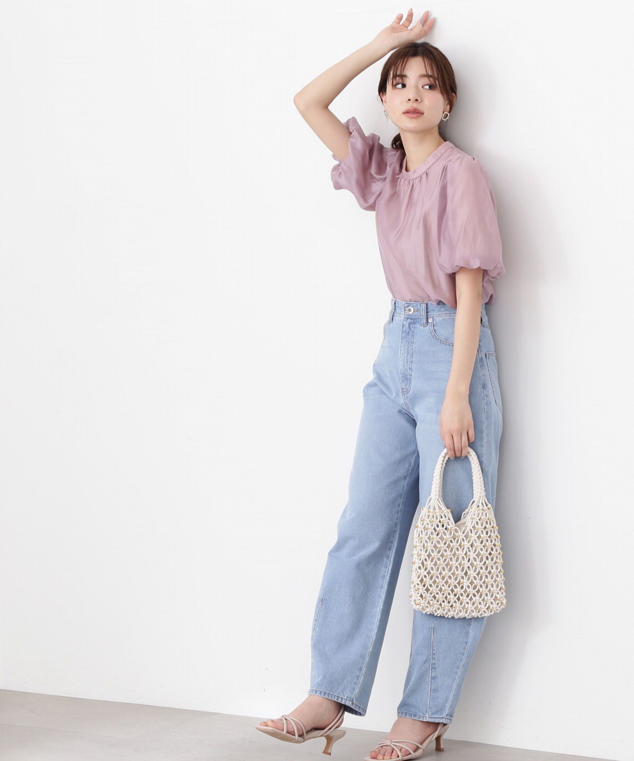 PROPORTION BODY DRESSING「カーブデニムパンツ」|その他|ライトブルー