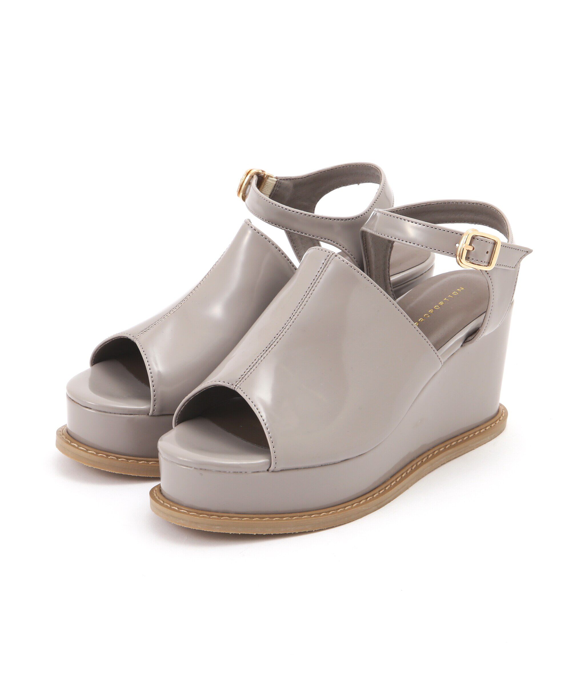 PROPORTION BODY DRESSING「コンビネーションウェッジサンダル」|その他|ブラウン