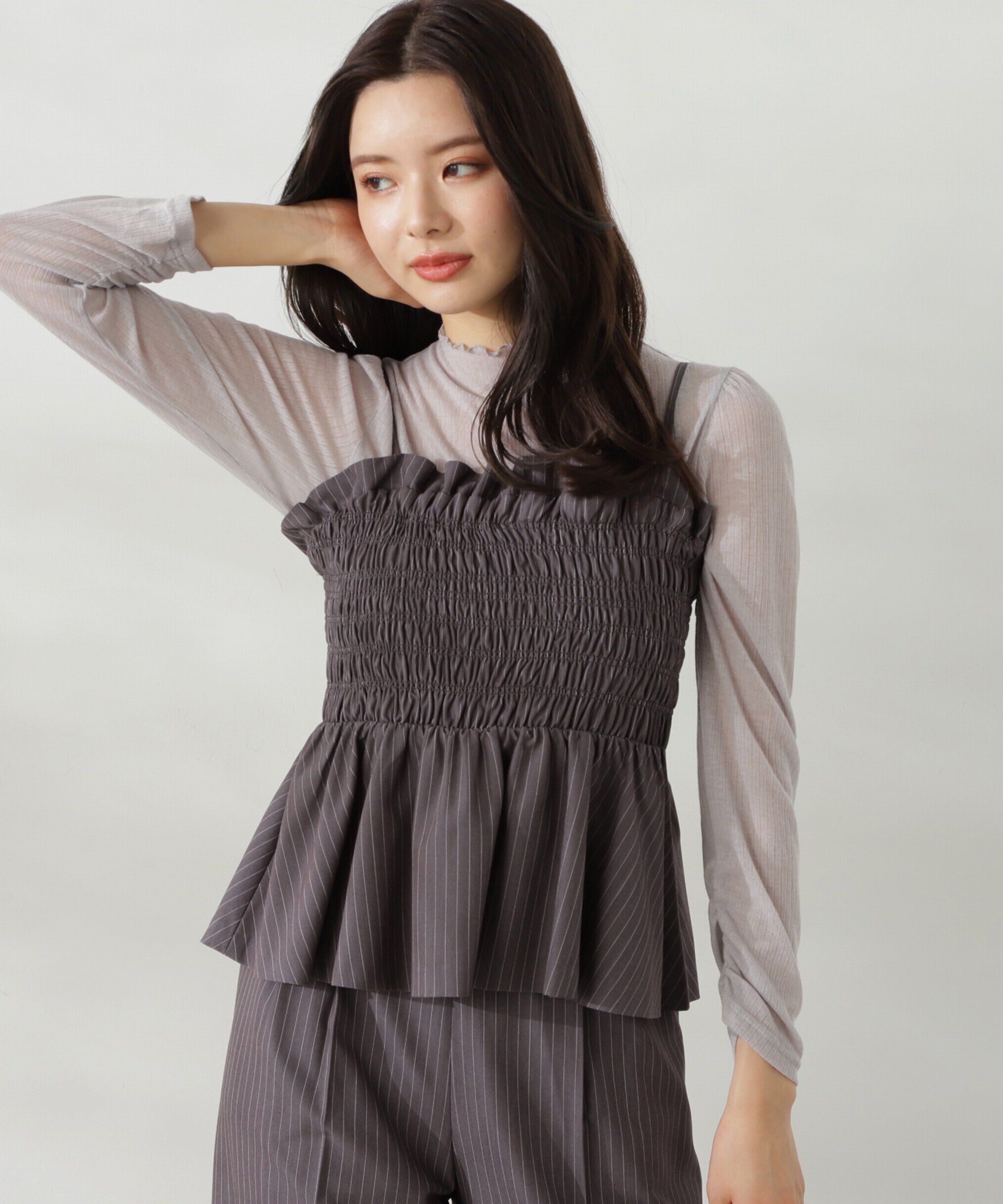 PROPORTION BODY DRESSING「シアーリブカットソー」|Tシャツ・カットソー|