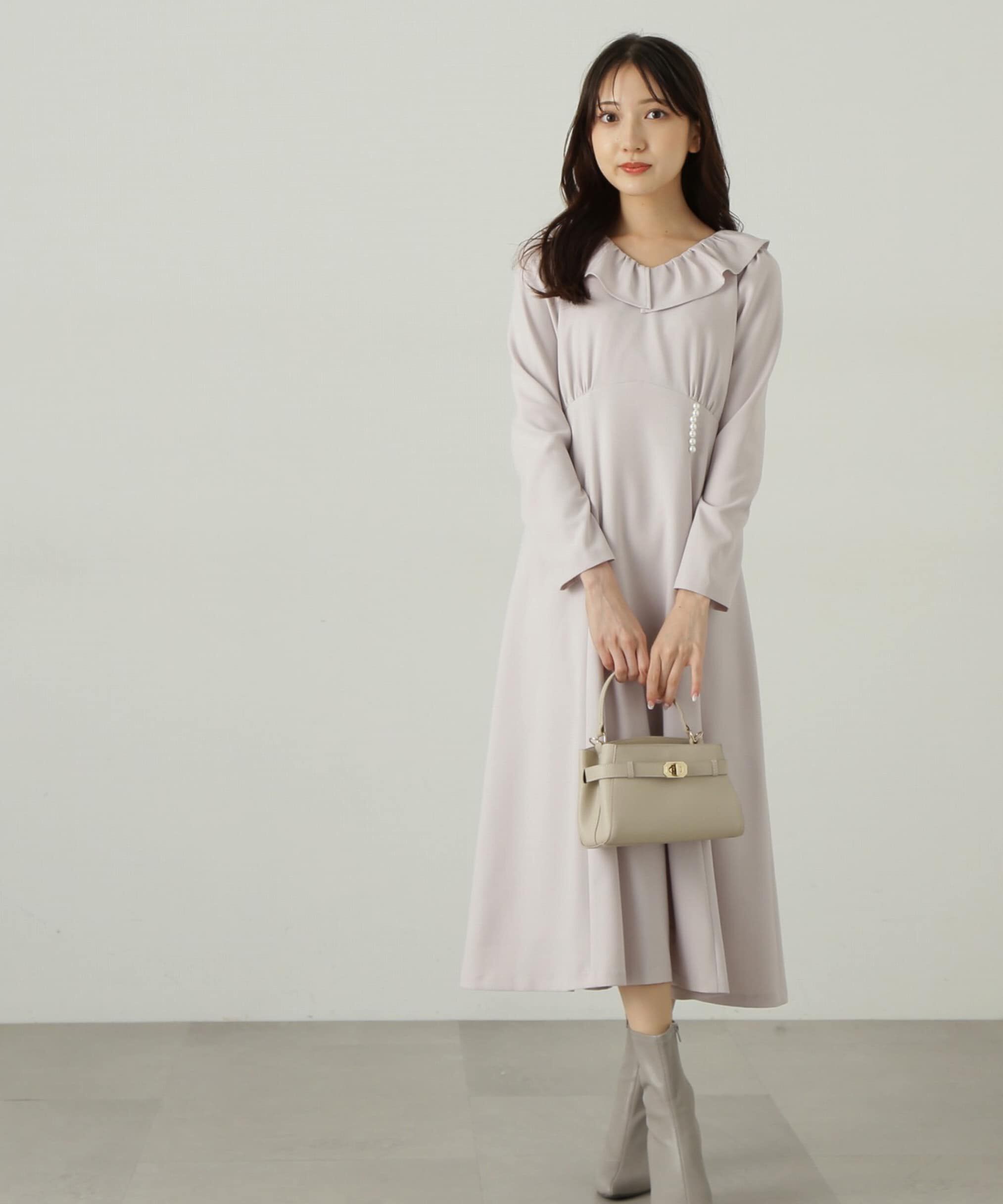 PROPORTION BODY DRESSING「デザインフレアーギャザーワンピース」|ワンピース|