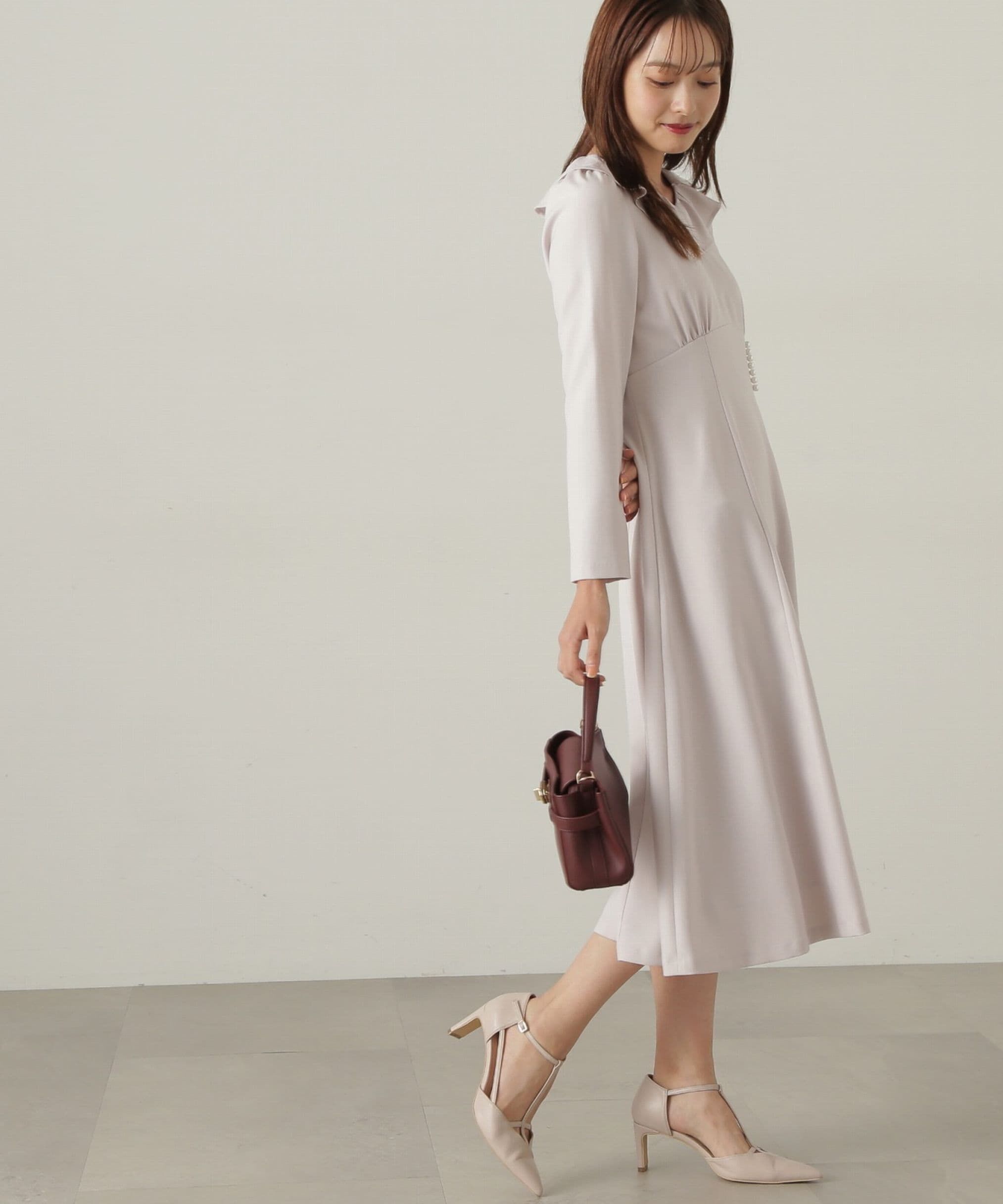 PROPORTION BODY DRESSING「デザインフレアーギャザーワンピース」|ワンピース|