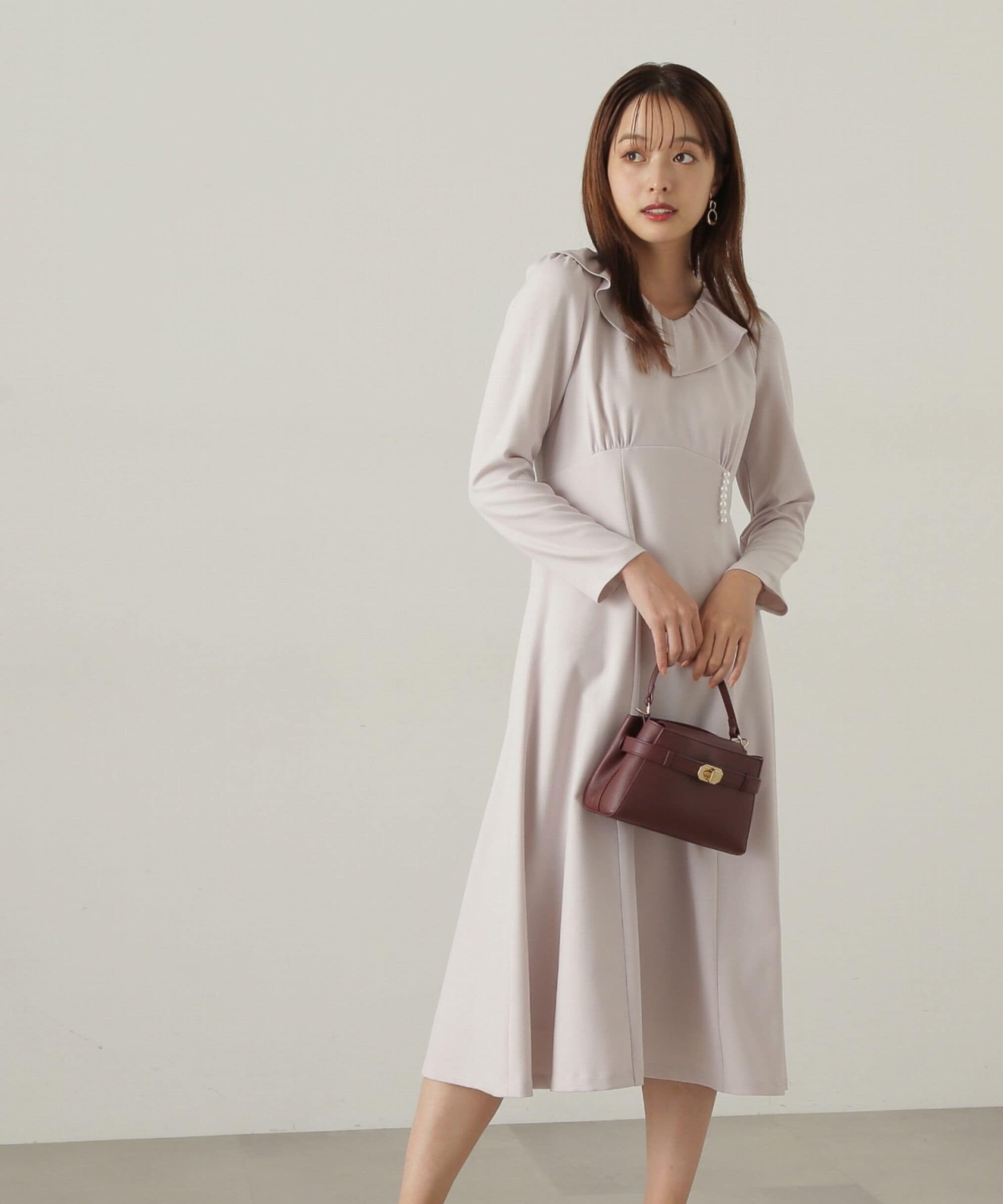 PROPORTION BODY DRESSING「デザインフレアーギャザーワンピース」|ワンピース|