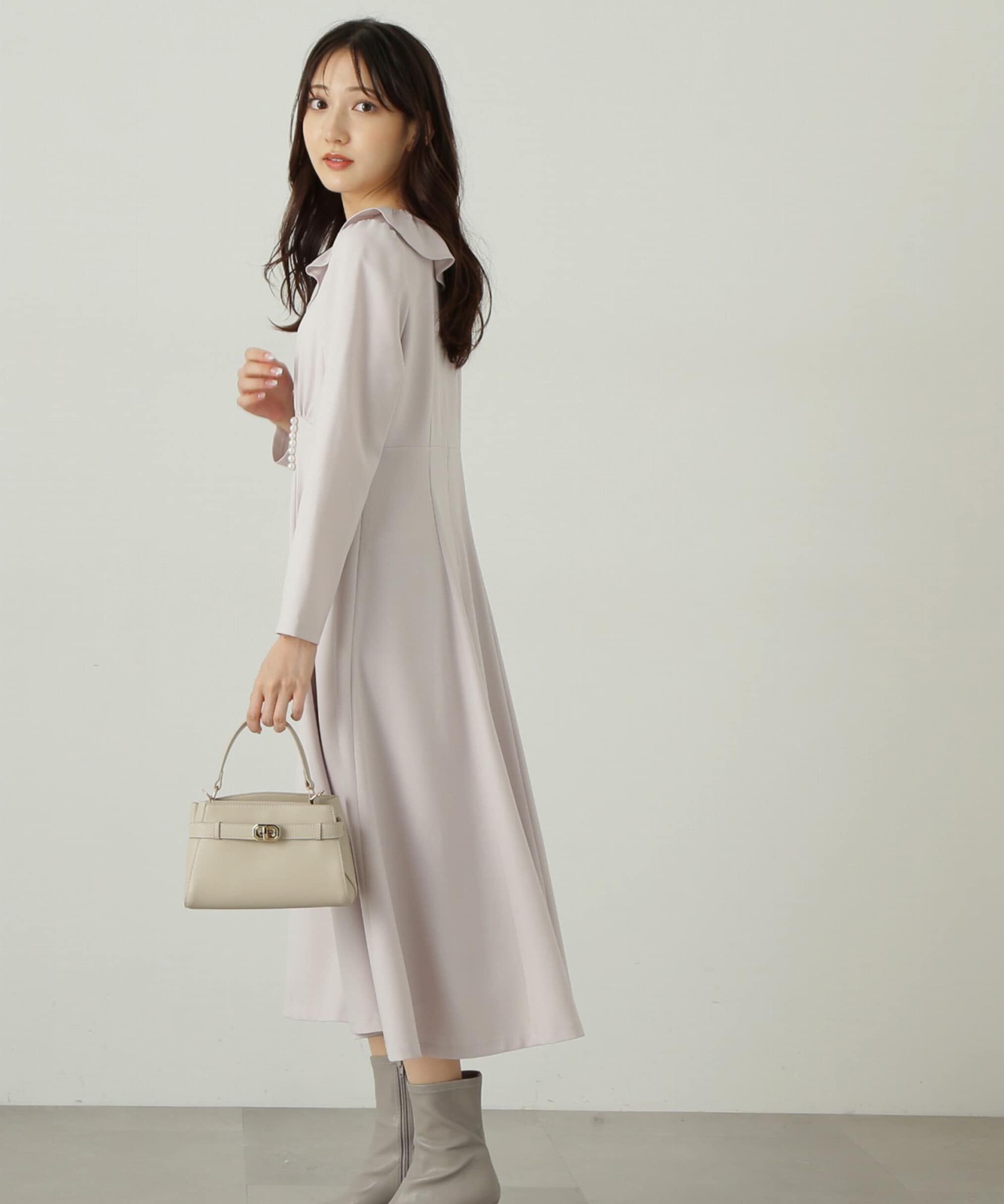 PROPORTION BODY DRESSING「デザインフレアーギャザーワンピース」|ワンピース|