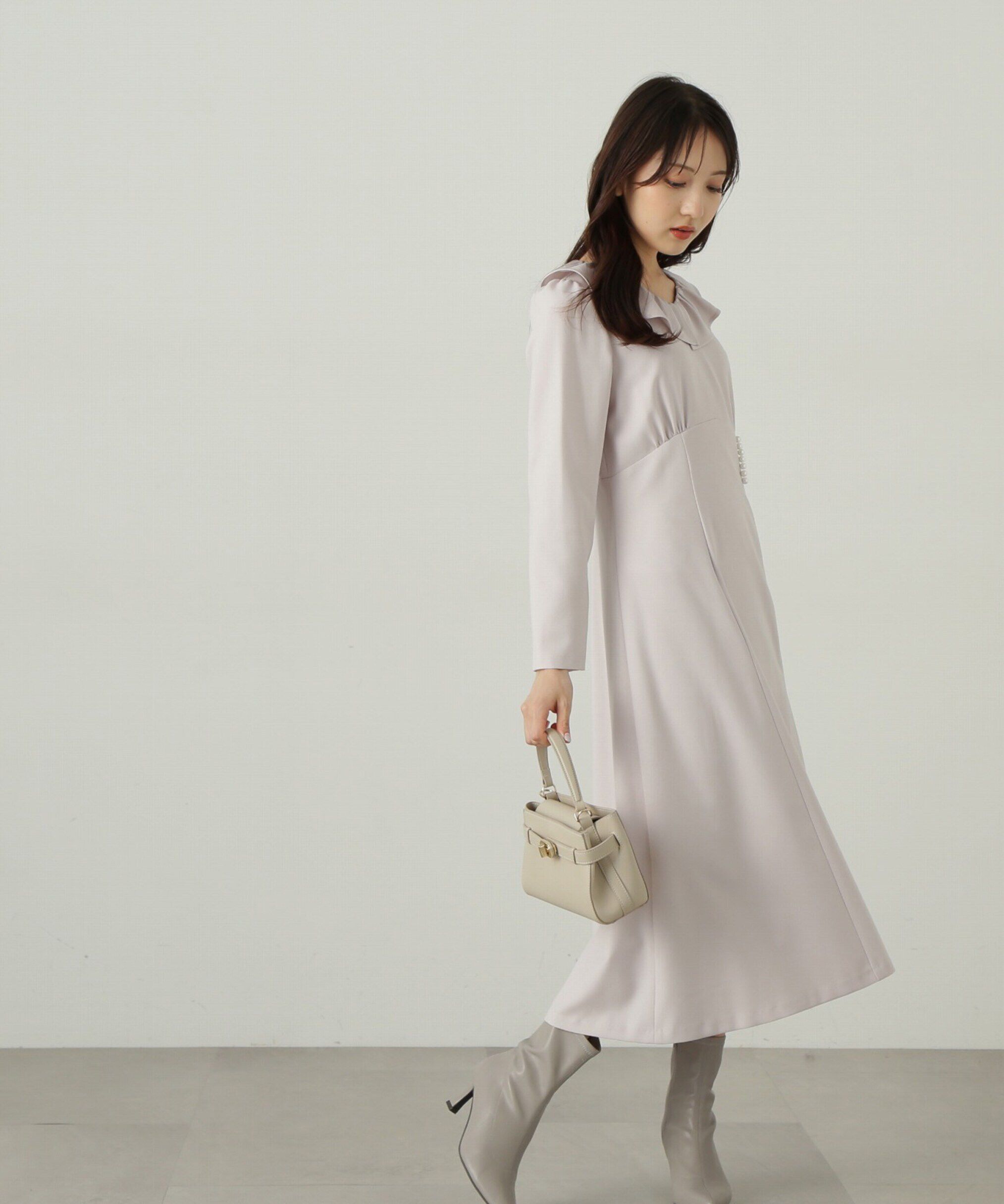 PROPORTION BODY DRESSING「デザインフレアーギャザーワンピース」|ワンピース|