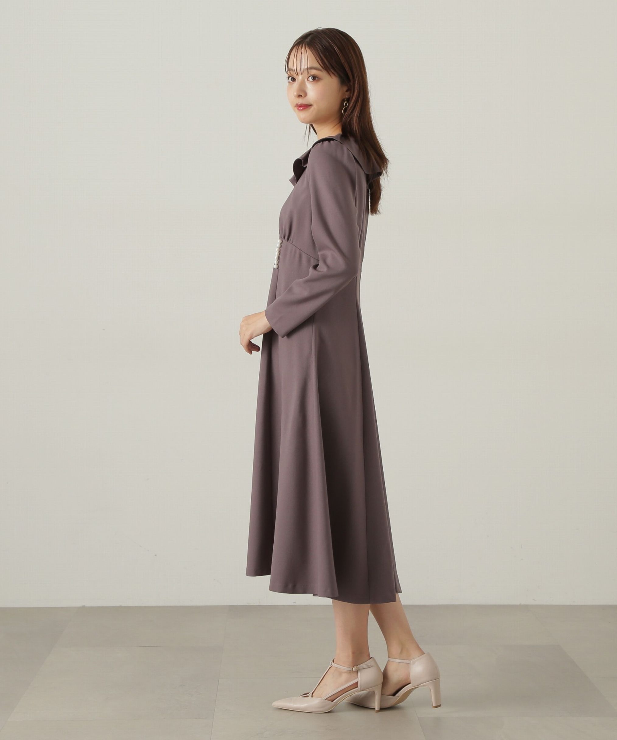 PROPORTION BODY DRESSING「デザインフレアーギャザーワンピース」|ワンピース|