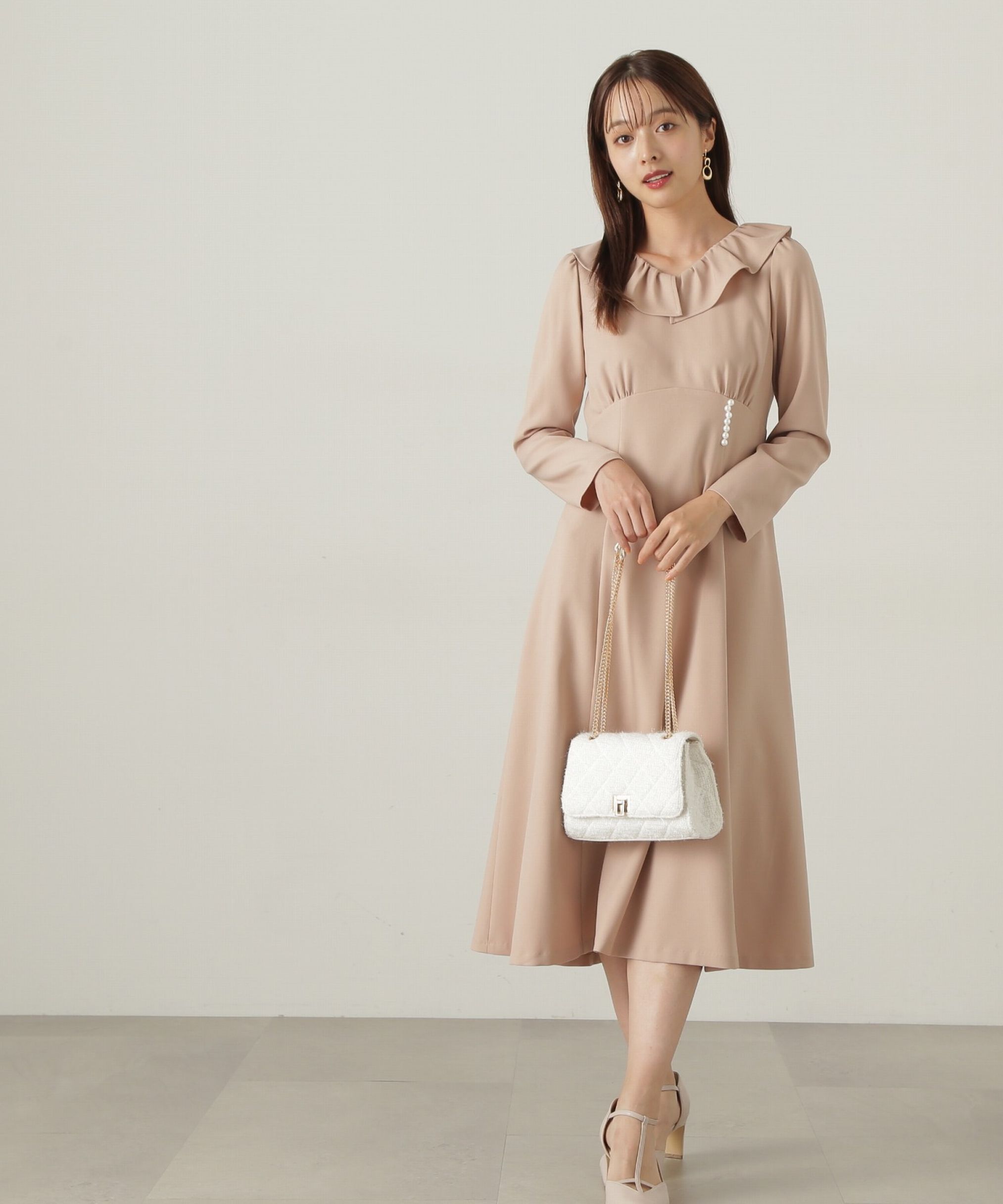 PROPORTION BODY DRESSING「デザインフレアーギャザーワンピース」|ワンピース|