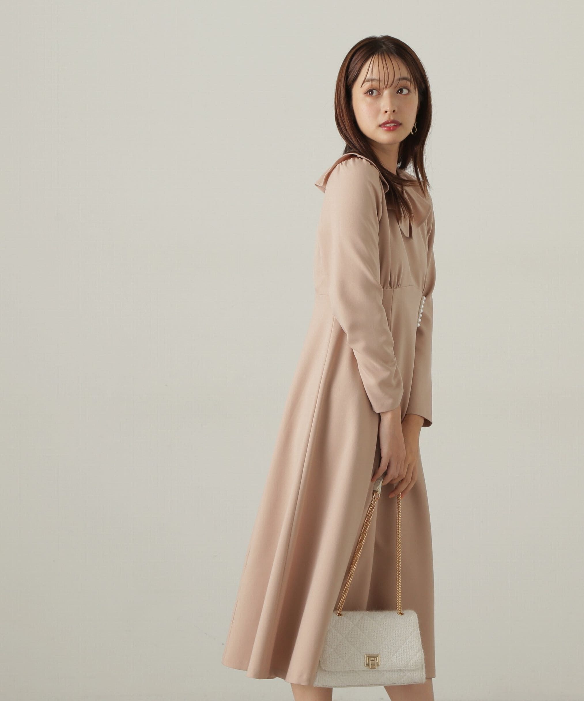 PROPORTION BODY DRESSING「デザインフレアーギャザーワンピース」|ワンピース|