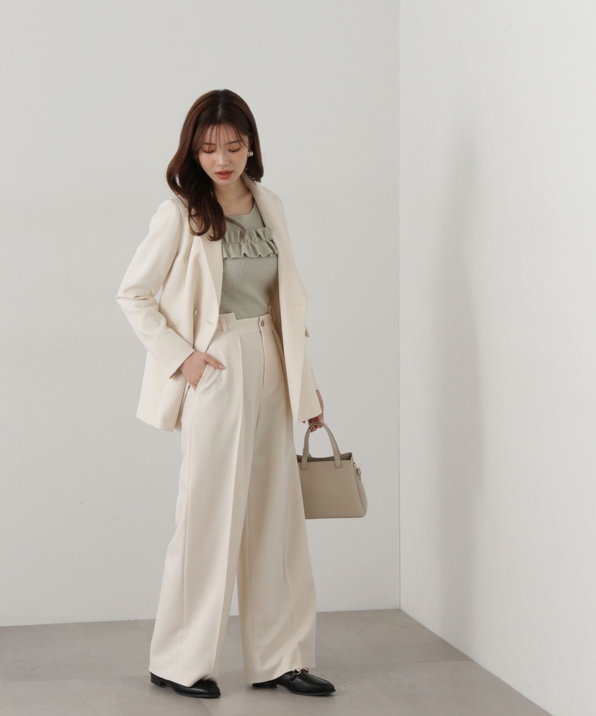 PROPORTION BODY DRESSING「ワイドパンツ」|その他|エクリュ1