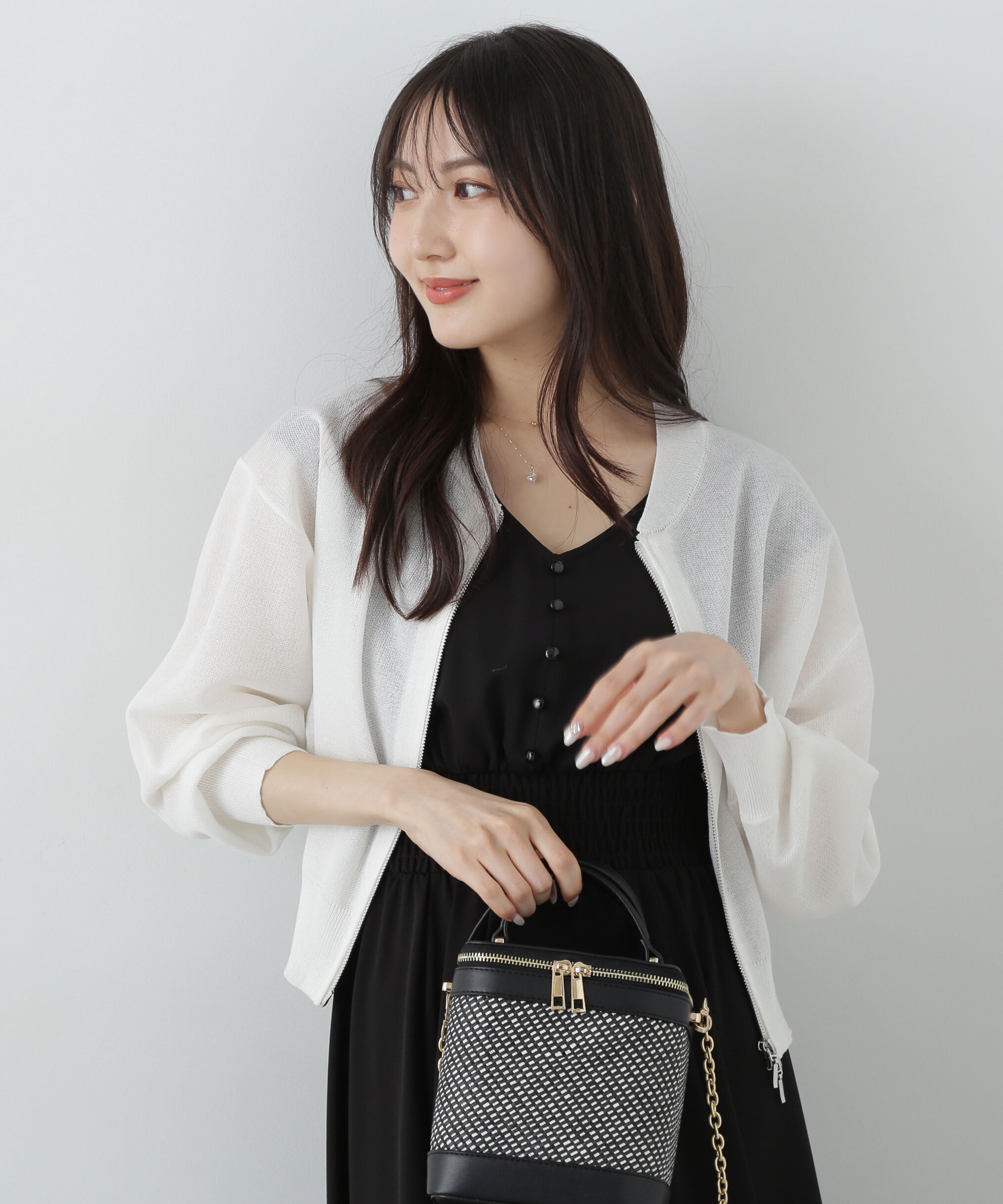 PROPORTION BODY DRESSING「シアーニットブルゾン」|ブルゾン・スタジャン|