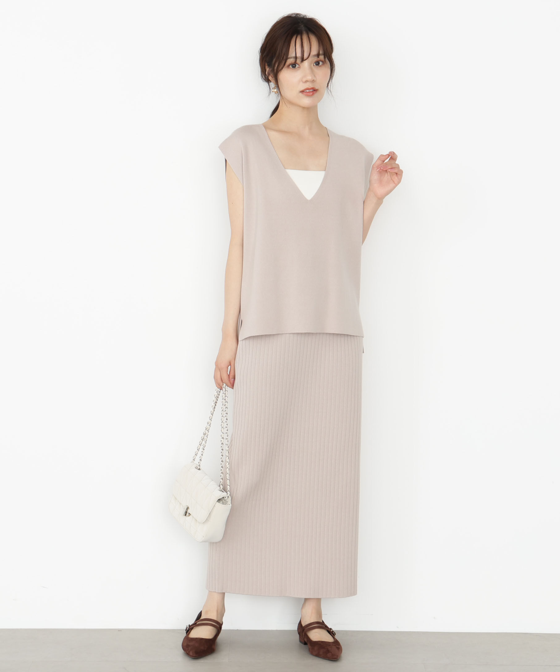 PROPORTION BODY DRESSING「ナローニットSETUP」|ワンピース|