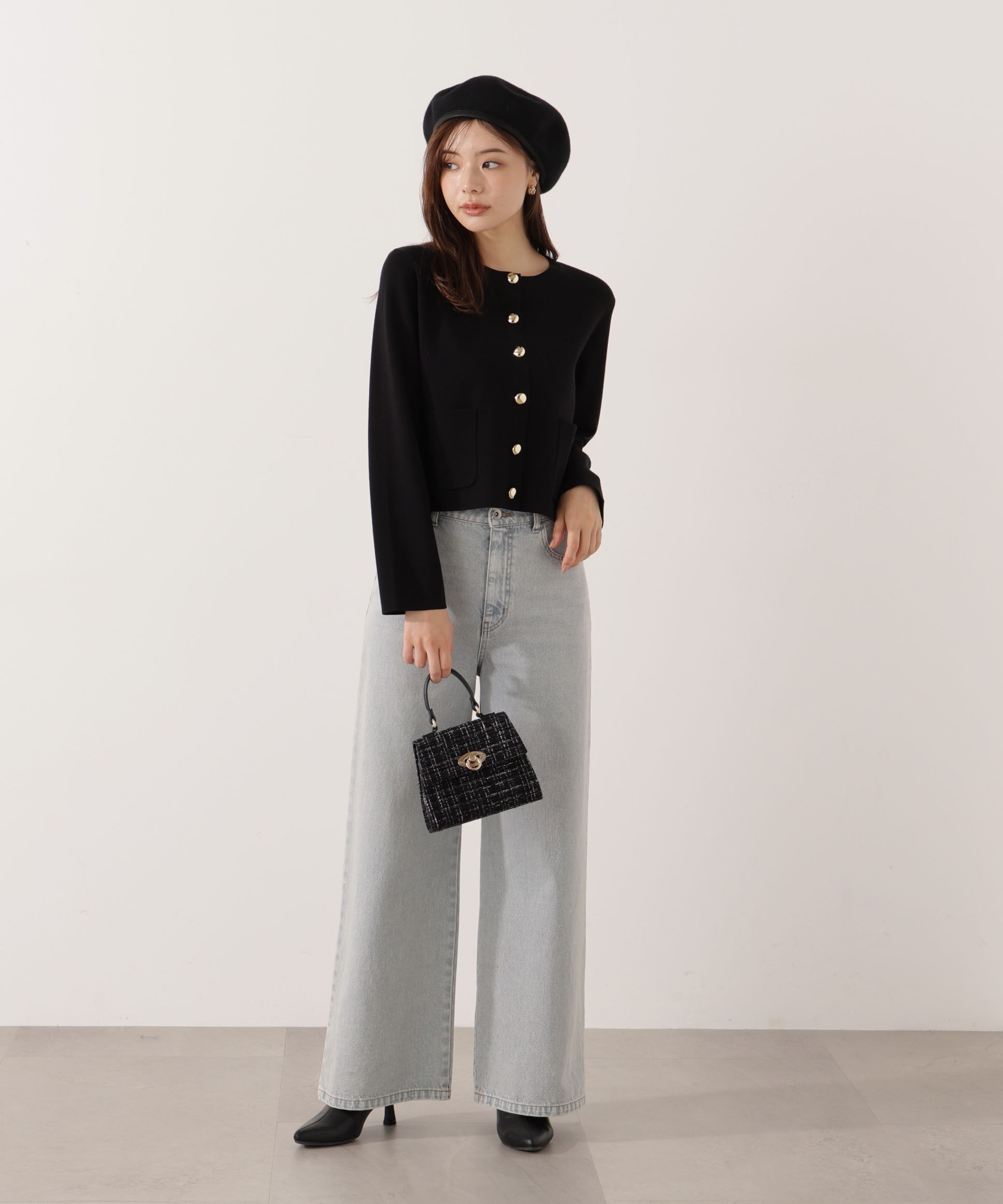 PROPORTION BODY DRESSING「＜ハンドウォッシャブル＞シルク混ニットカーディガン」|カーディガン|