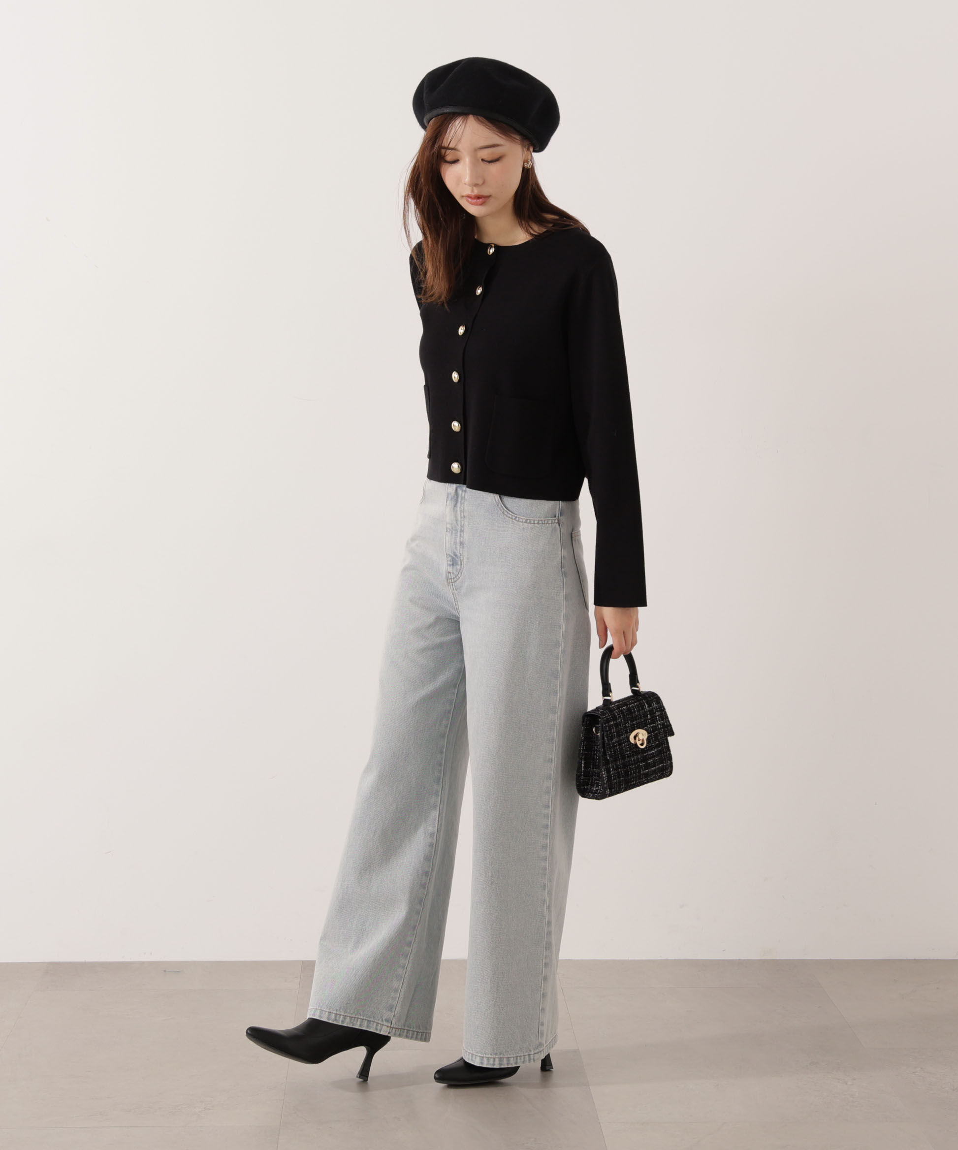 PROPORTION BODY DRESSING「＜ハンドウォッシャブル＞シルク混ニットカーディガン」|カーディガン|