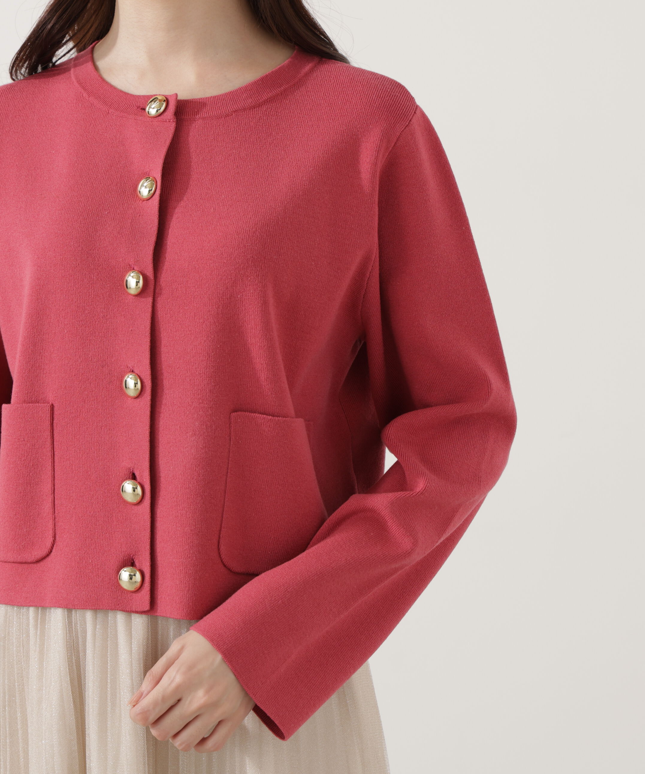 PROPORTION BODY DRESSING「＜ハンドウォッシャブル＞シルク混ニットカーディガン」|カーディガン|