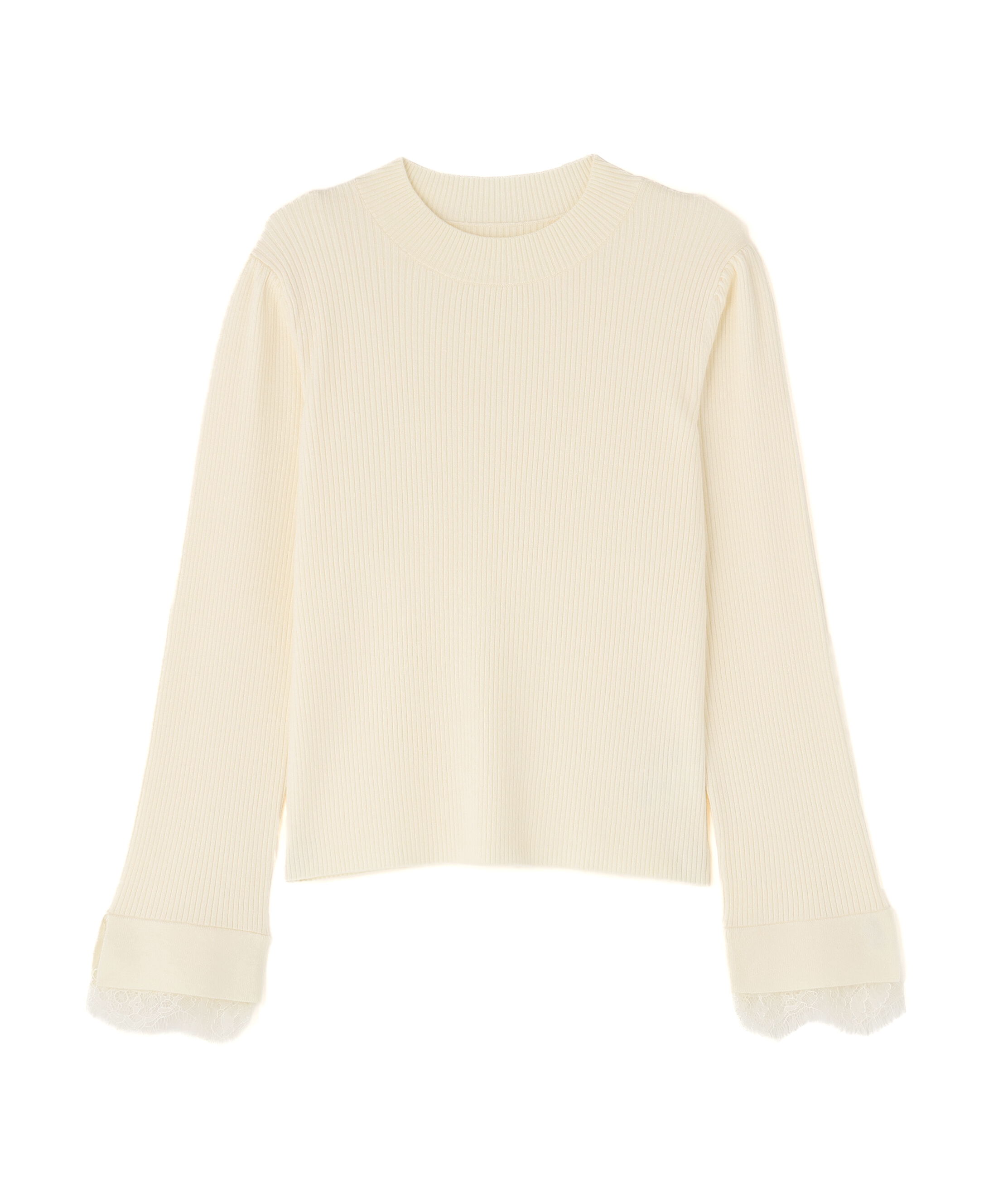 PROPORTION BODY DRESSING「レースドッキングスリーブニット 25AW」|ニット・セーター|