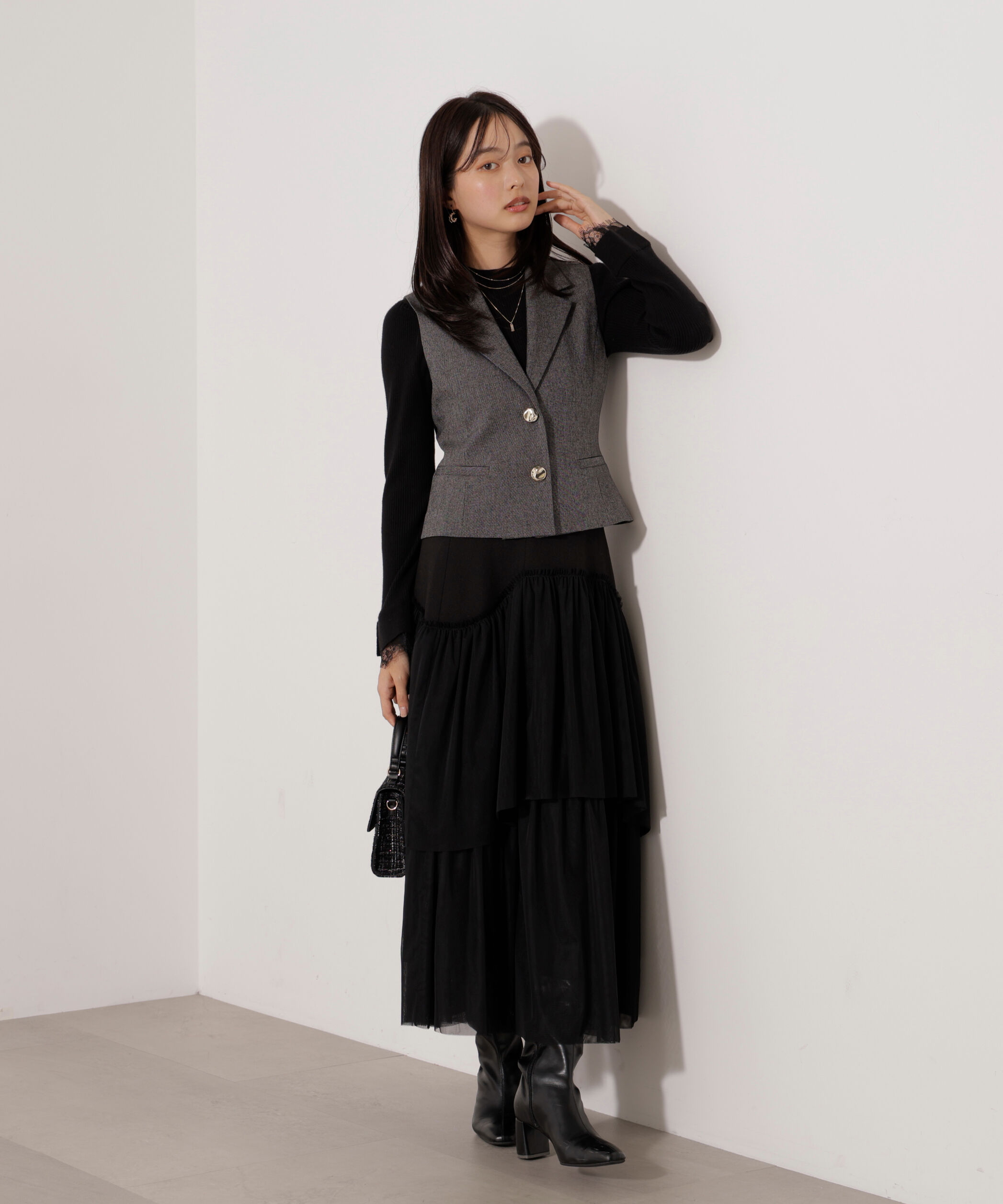 PROPORTION BODY DRESSING「テーラードジレセットアップ」|ワンピース|