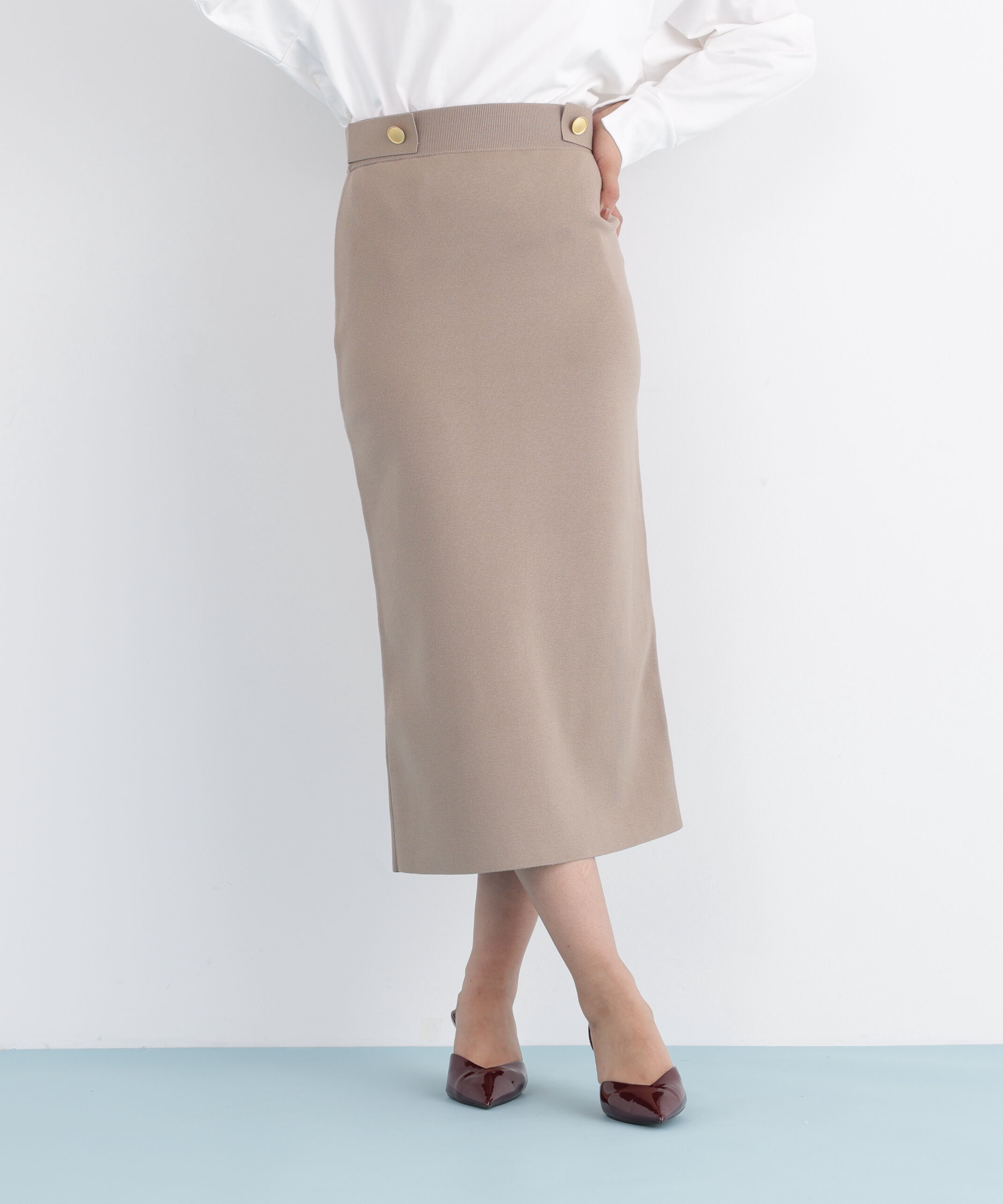  「◆メタルボタンタイトスカート」|スカート|