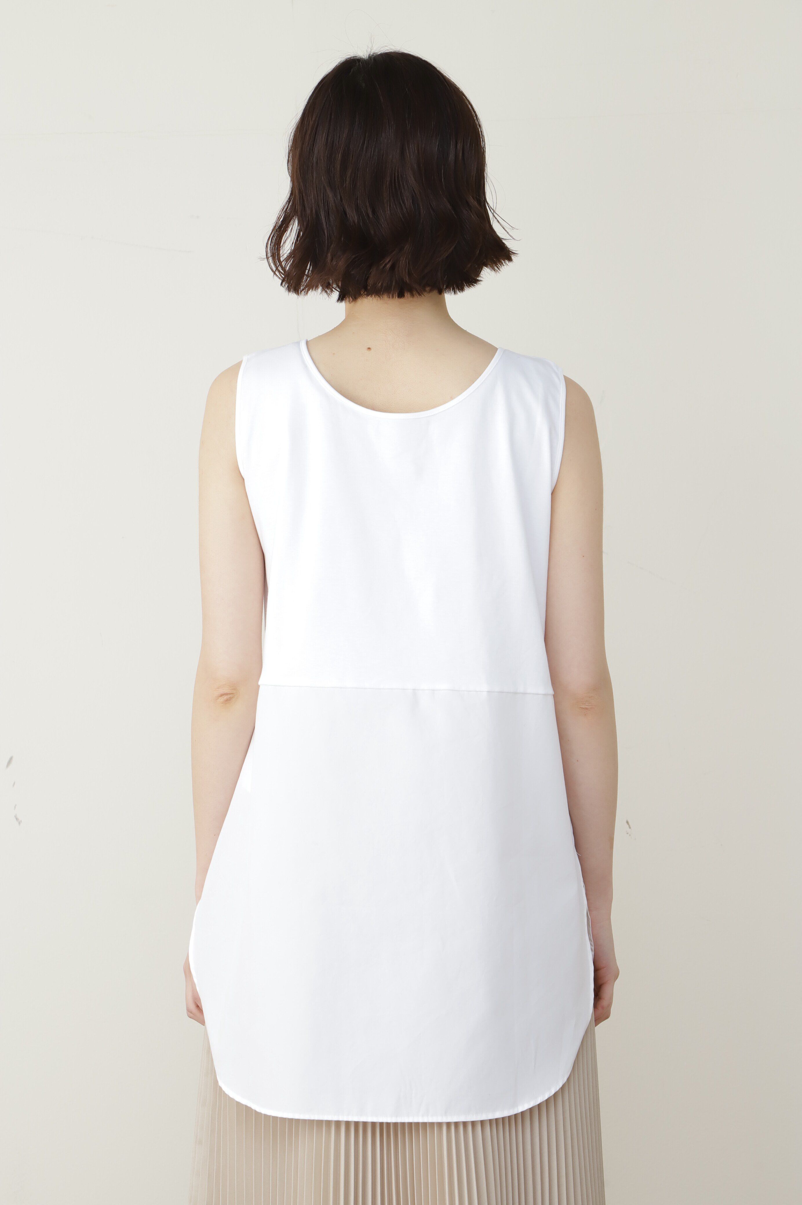  「布帛ドッキングノースリカットソー」|Tシャツ・カットソー|