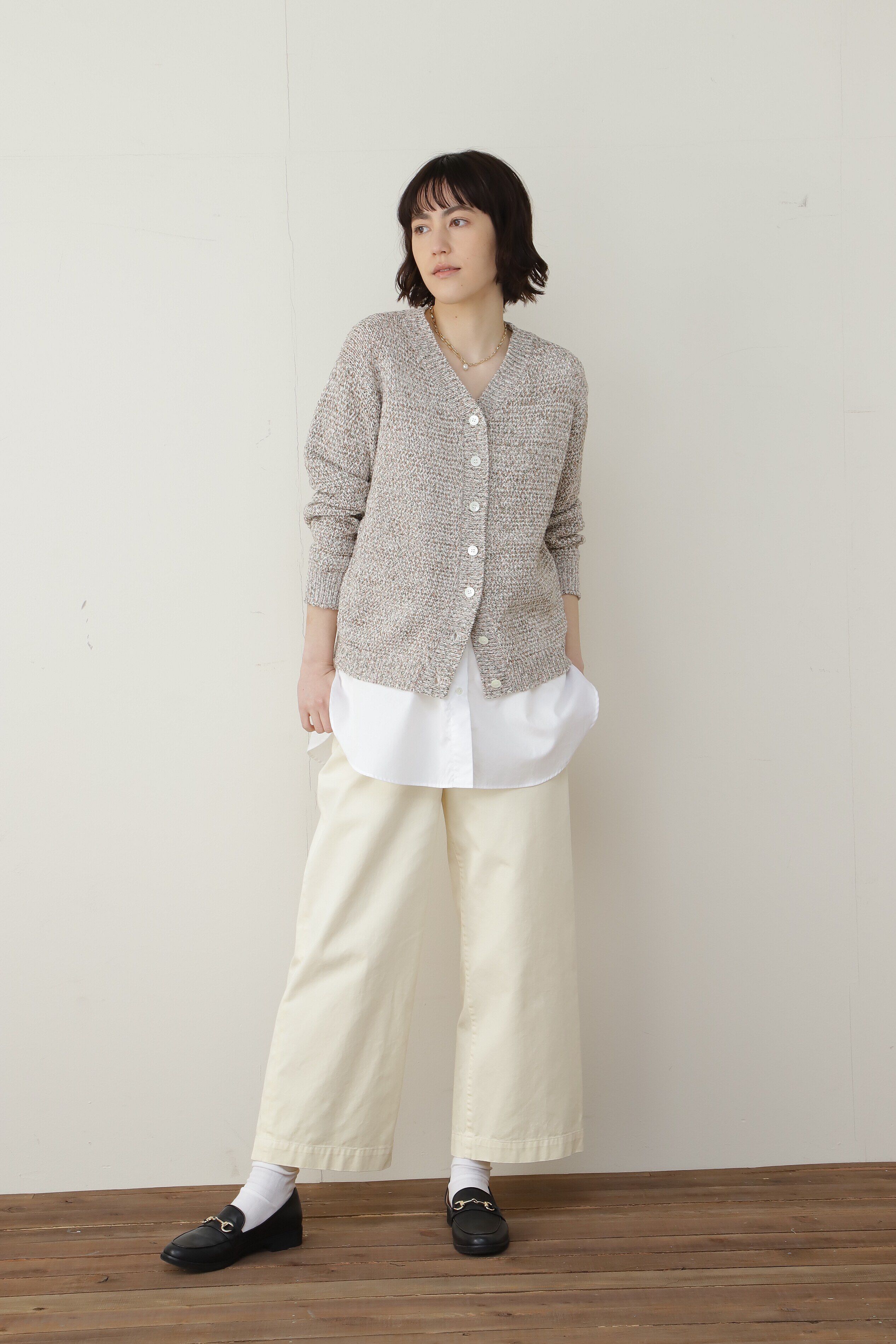  「布帛ドッキングノースリカットソー」|Tシャツ・カットソー|