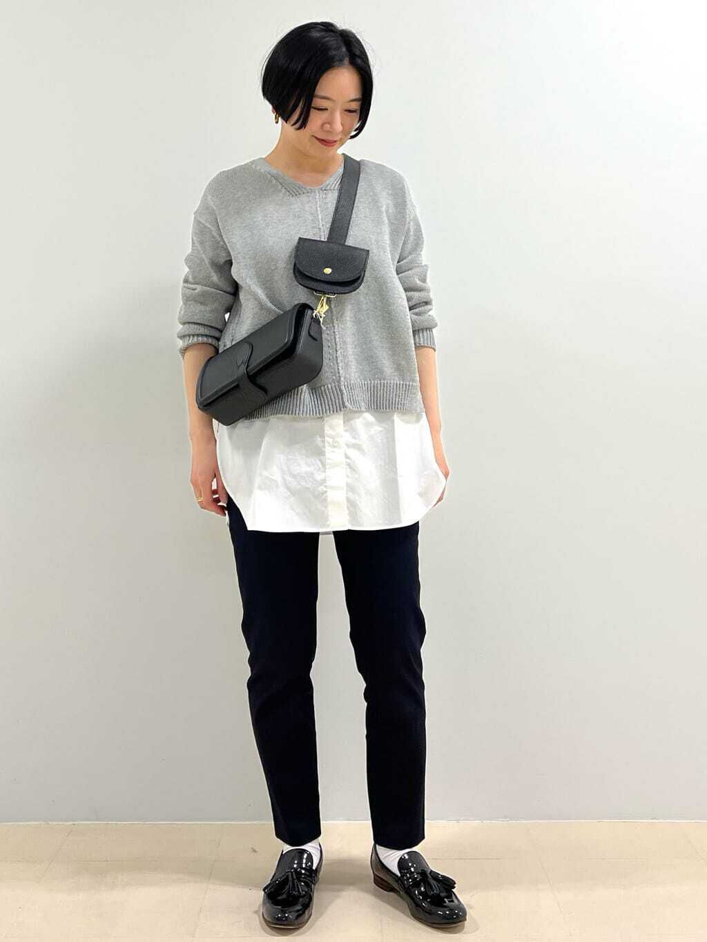  「布帛ドッキングノースリカットソー」|Tシャツ・カットソー|